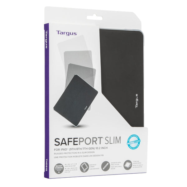 Targus SafePort Slim, Folio, Apple, iPad (9th, 8th and 7th gen.), 25,9 cm (10.2 Zoll), 350 g