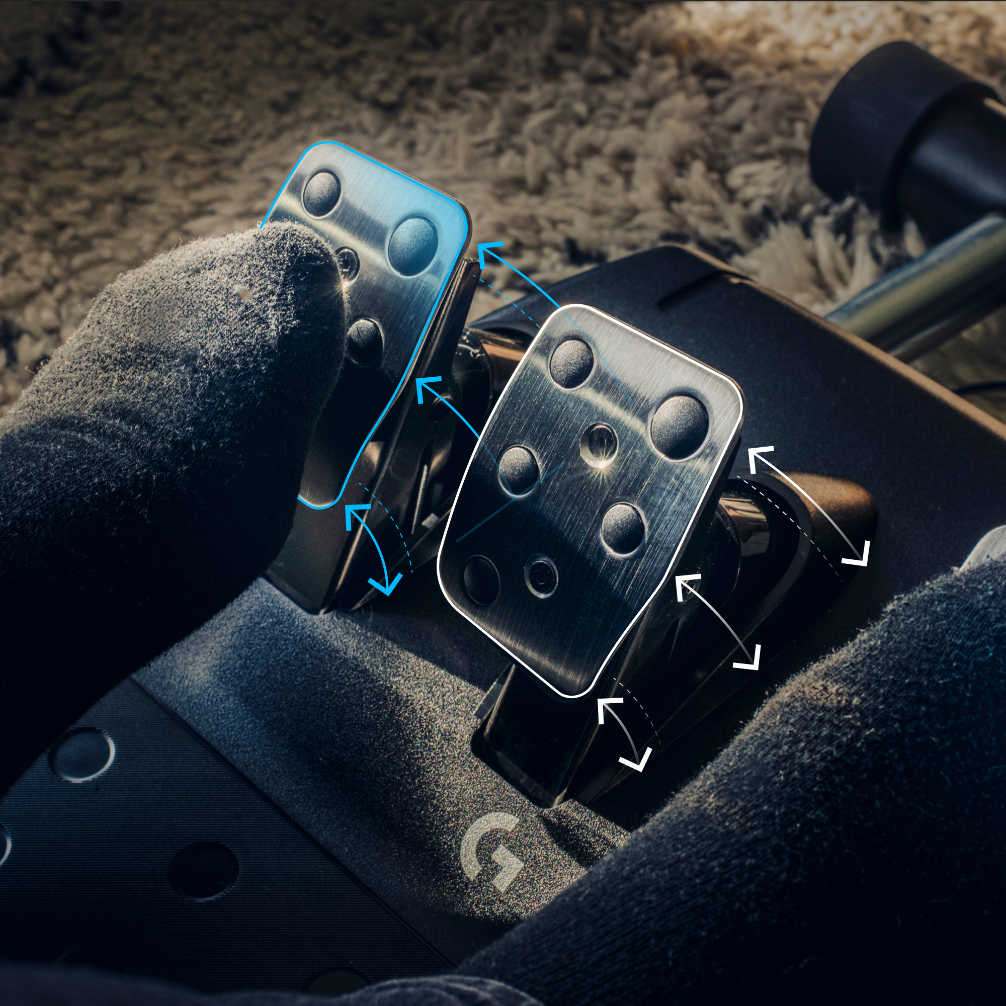Logitech G923 - Lenkrad- und Pedale-Set - kabelgebunden