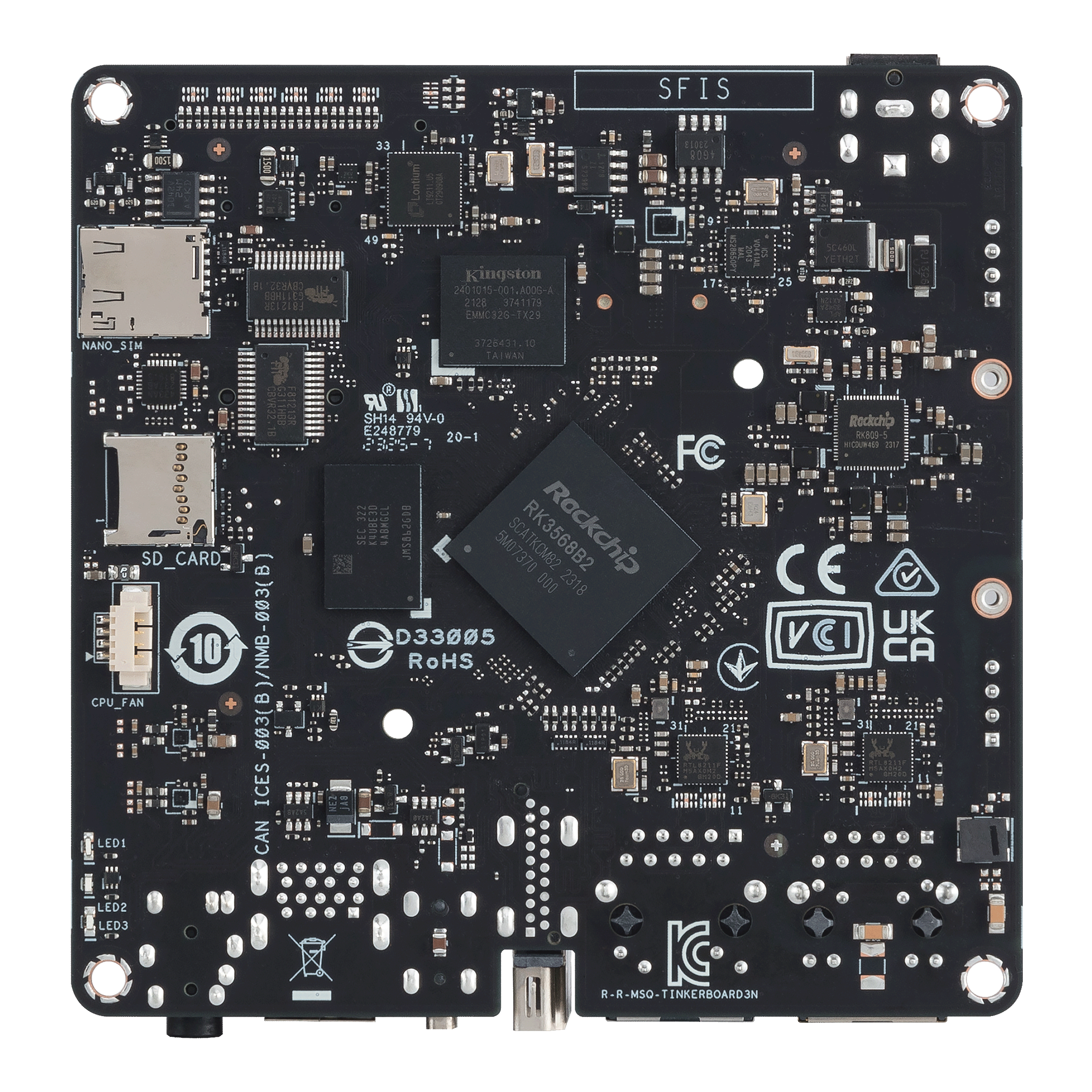 ASUS Tinker Board 3N - Einplatinenrechner - Rockchip