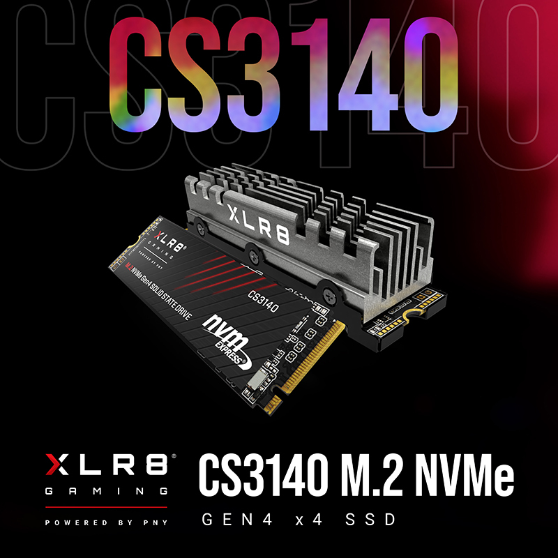 PNY XLR8 CS3140 - SSD - 8 TB - intern - M.2 2280 - PCIe 4.0 x4 (NVMe)