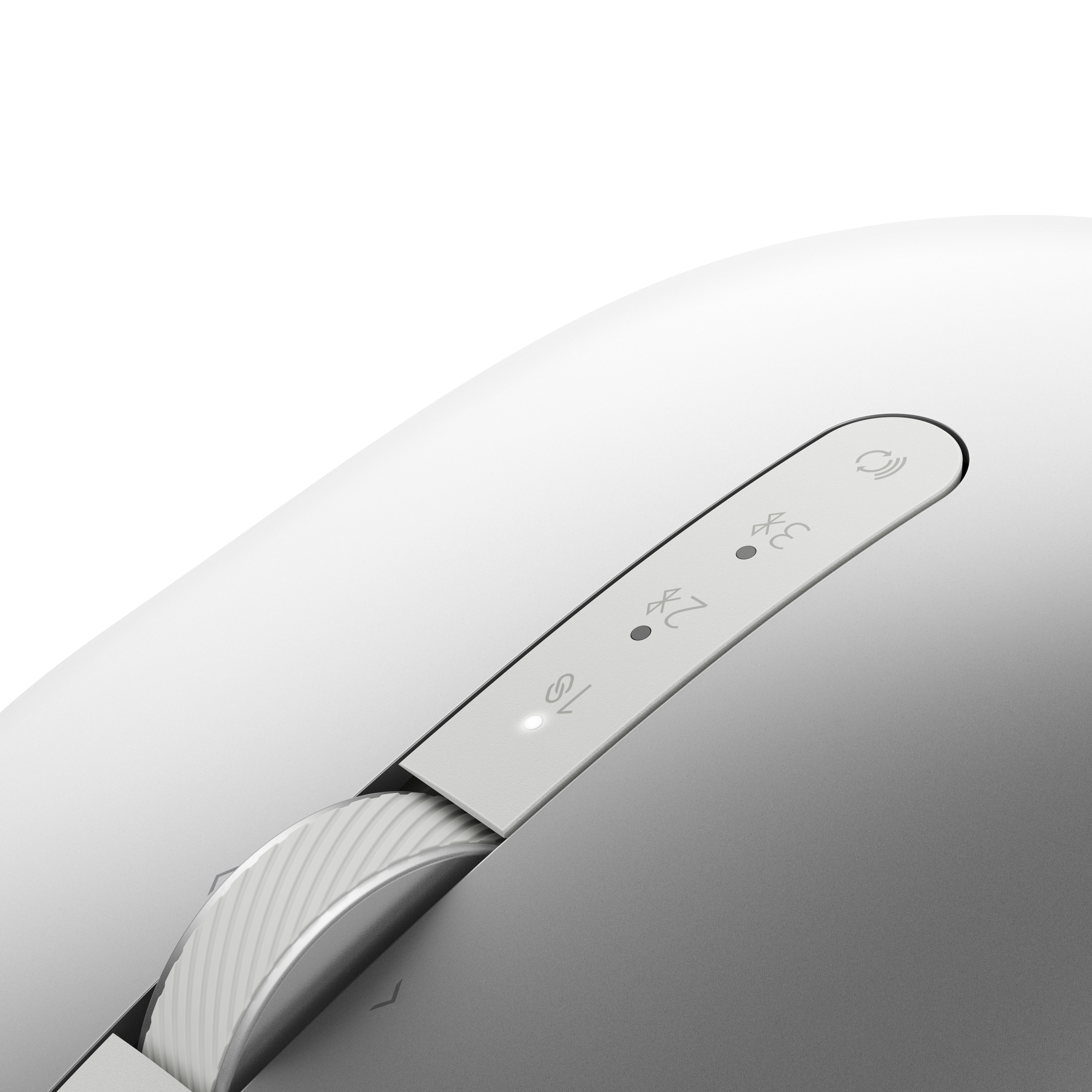 Dell Pro Premium kompakte Maus ? MS7421W - Platinum Silver (silber), Beidhändig, Optisch, RF Wireles