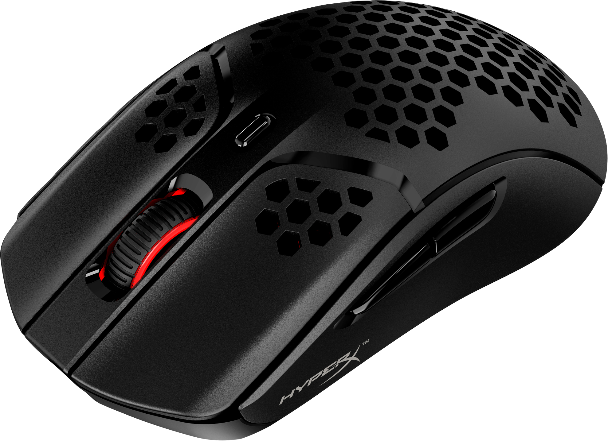 HP HyperX Pulsefire Haste - Maus - optisch - 6 Tasten - kabellos - 2.4 GHz - kabelloser Empfänger (U