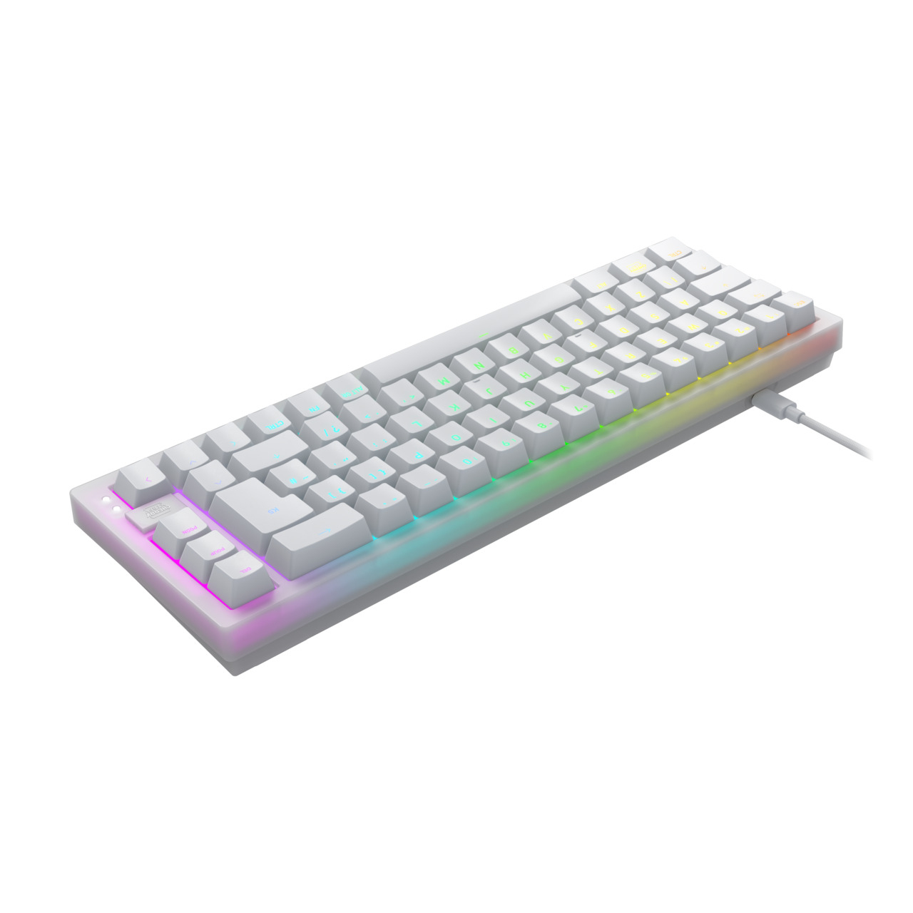Cherry XTRFY K5V2 - Tastatur - 65% - compact - hintergrundbeleuchtet - USB - AZERTY - Französisch -