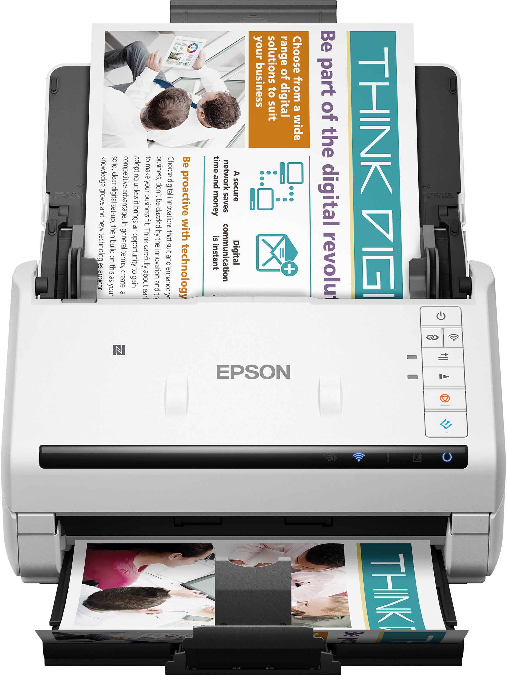 Epson WorkForce DS-570W - Dokumentenscanner - Duplex - A4 - 600 dpi x 600 dpi - bis zu 35 Seiten/Min