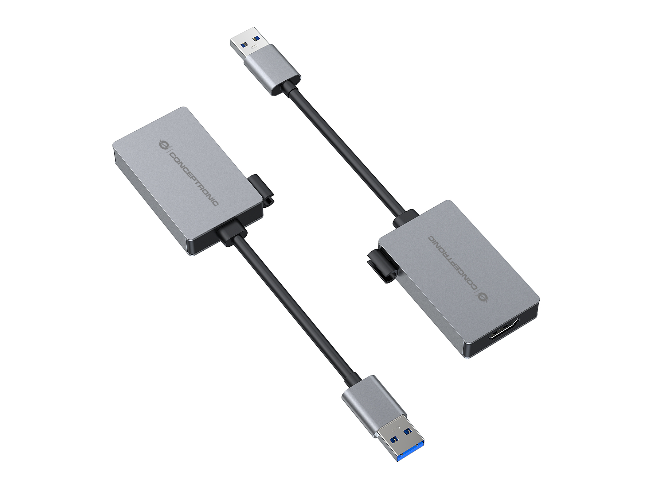 Conceptronic ABBY22G USB-zu-HDMI-1.4-Adapter, 1080P 60Hz, 1080P 60Hz, 3.2 Gen 1 (3.1 Gen 1), USB Typ