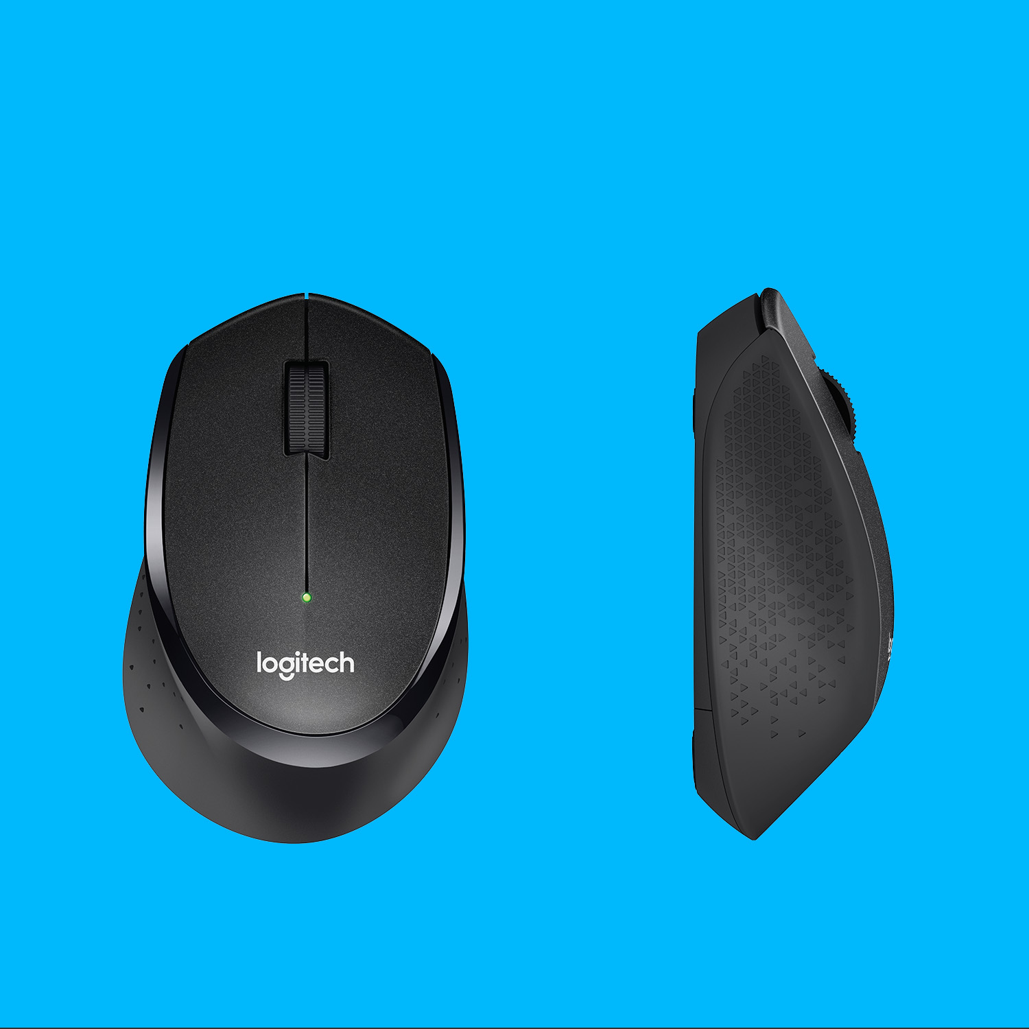 Logitech B330 Silent Plus - Maus - optisch - 3 Tasten - kabellos - 2.4 GHz - kabelloser Empfänger (U