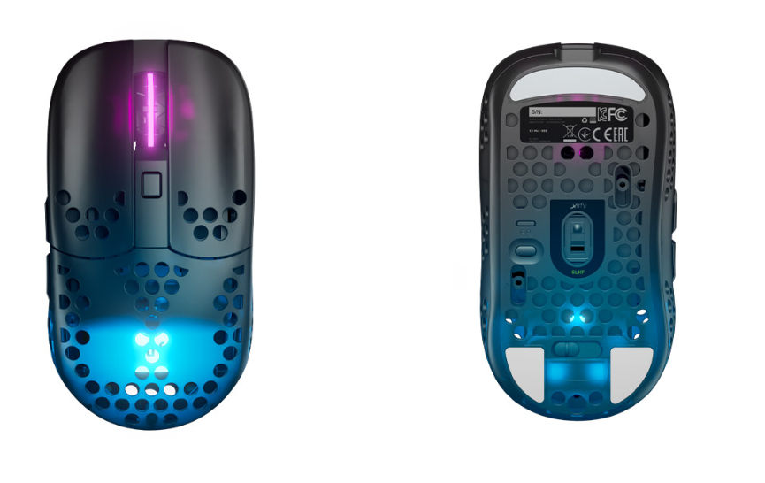 Cherry Xtrfy MZ1 - Maus - ergonomisch - optisch - kabellos - 2.4 GHz - kabelloser Empfänger (USB)