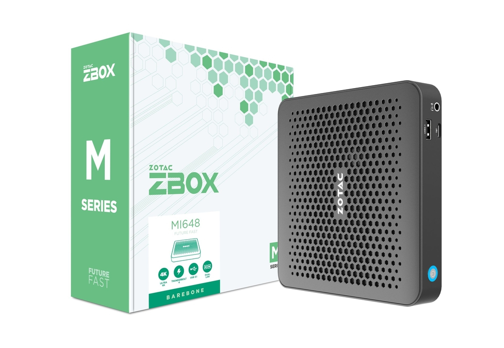 Zotac ZBOX edge MI648 Barebone, Core i5-1340P, 2x DDR5 SO-DIMM, 2x PCIe, Wi-Fi 6