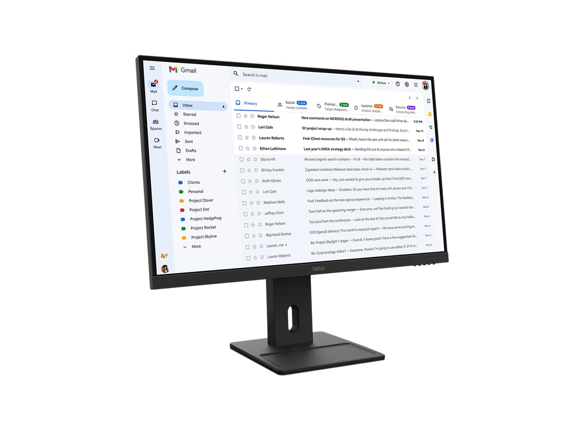 Lenovo ThinkVision E27-40 Monitor 68.6cm (27") Full HD, IPS, 4ms, HDMI, Displayport