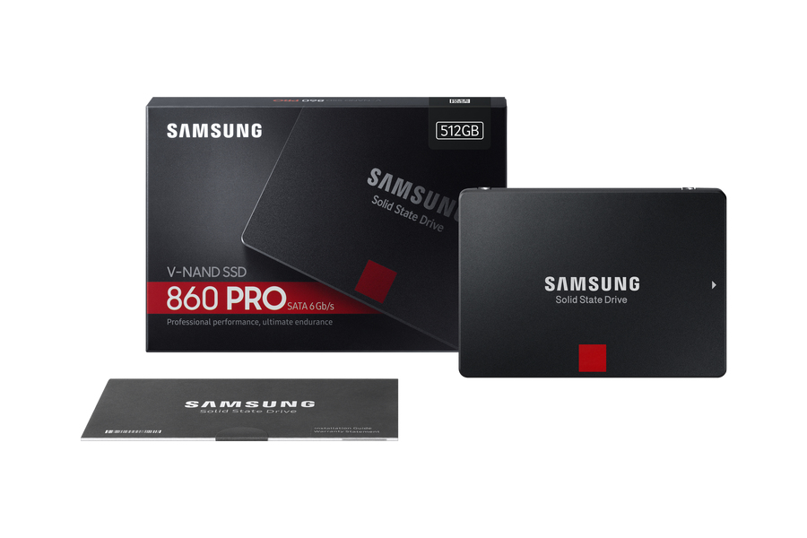 Samsung 860 PRO MZ-76P512B - SSD - verschlüsselt - 512 GB - intern - 2.5" (6.4 cm)