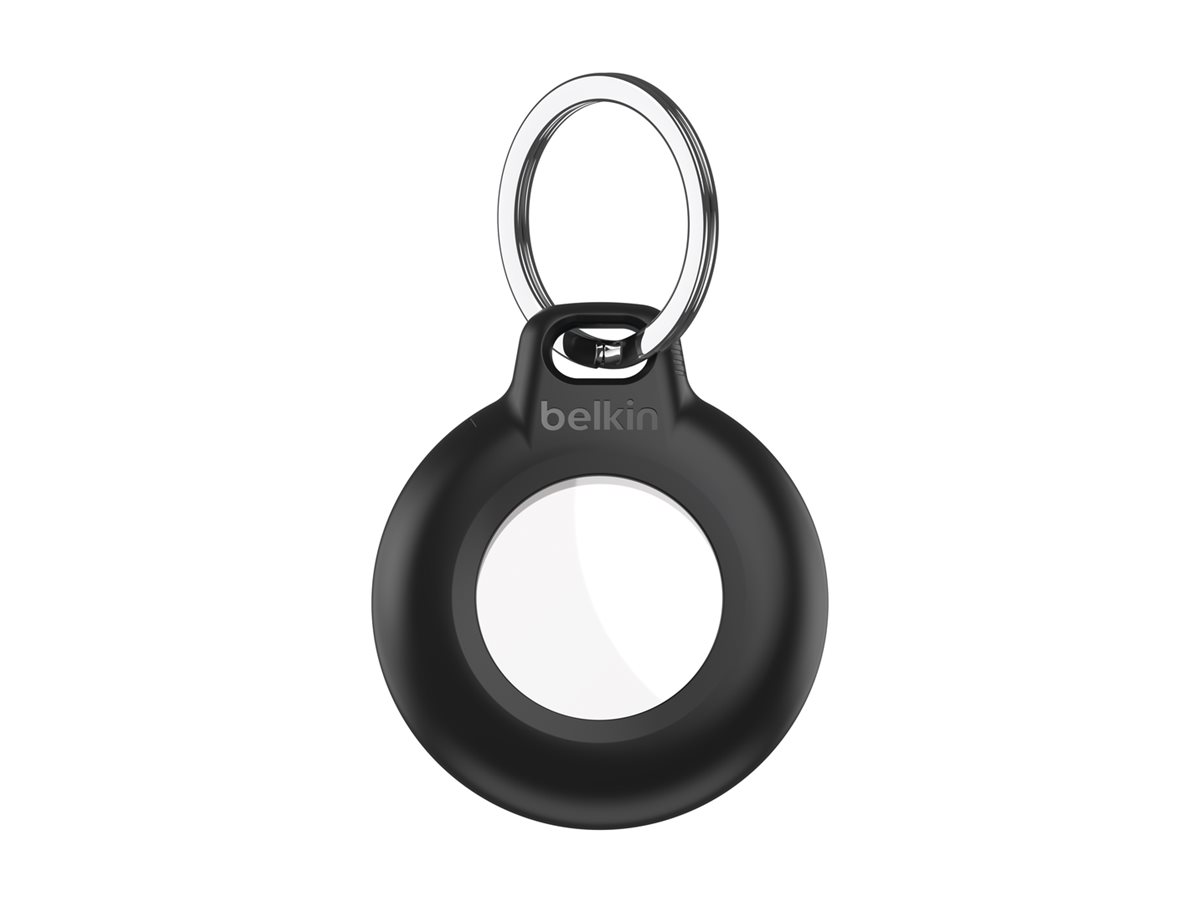Belkin Tasche für Airtag - Schlüsselanhänger - Kunststoff - Schwarz (Packung mit 4)