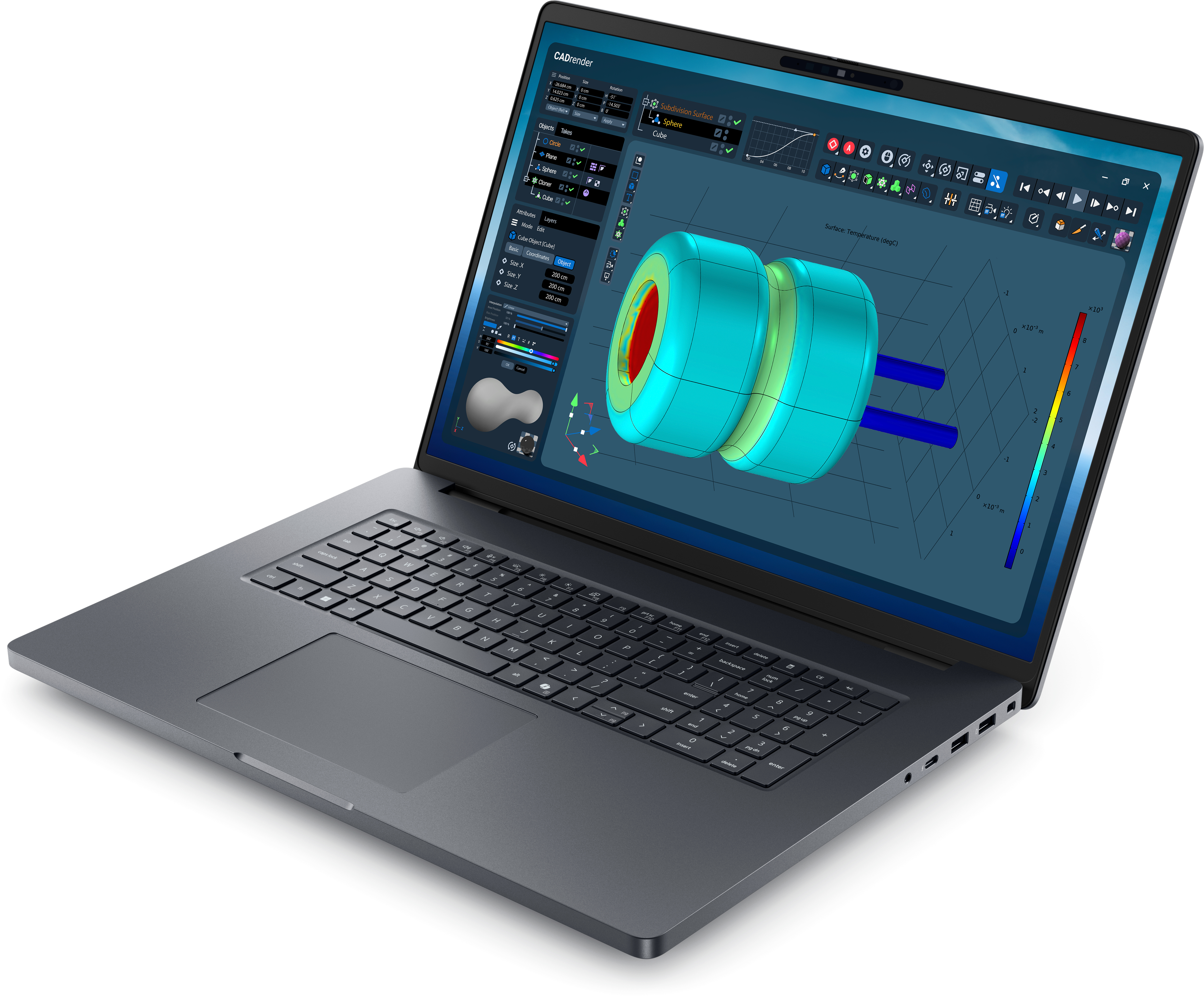 Dell Pro Max MB18250, 18", Quad HD+, Core Ultra 7 265HX, 32GB RAM, 1TB SSD, RTX PRO 3000, Win11 Pro