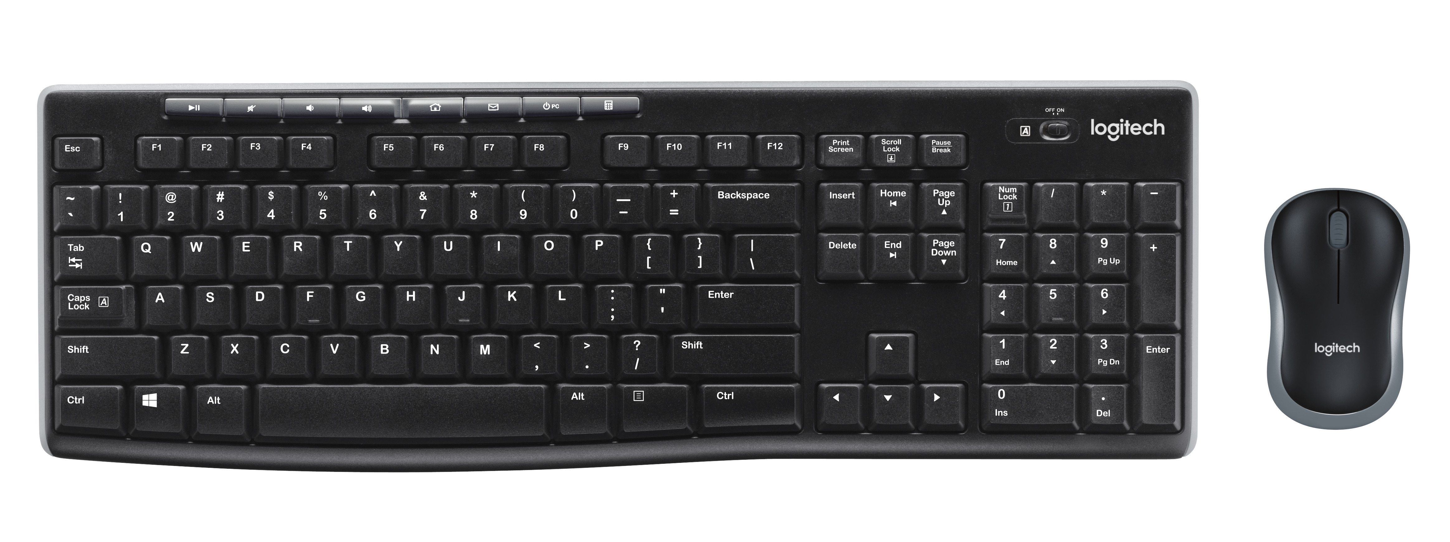 Logitech MK270 Wireless Combo, USB, DE