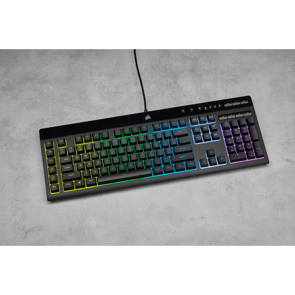 Corsair Gaming K55 RGB PRO Tastatur, USB, QWERTZ, IP42