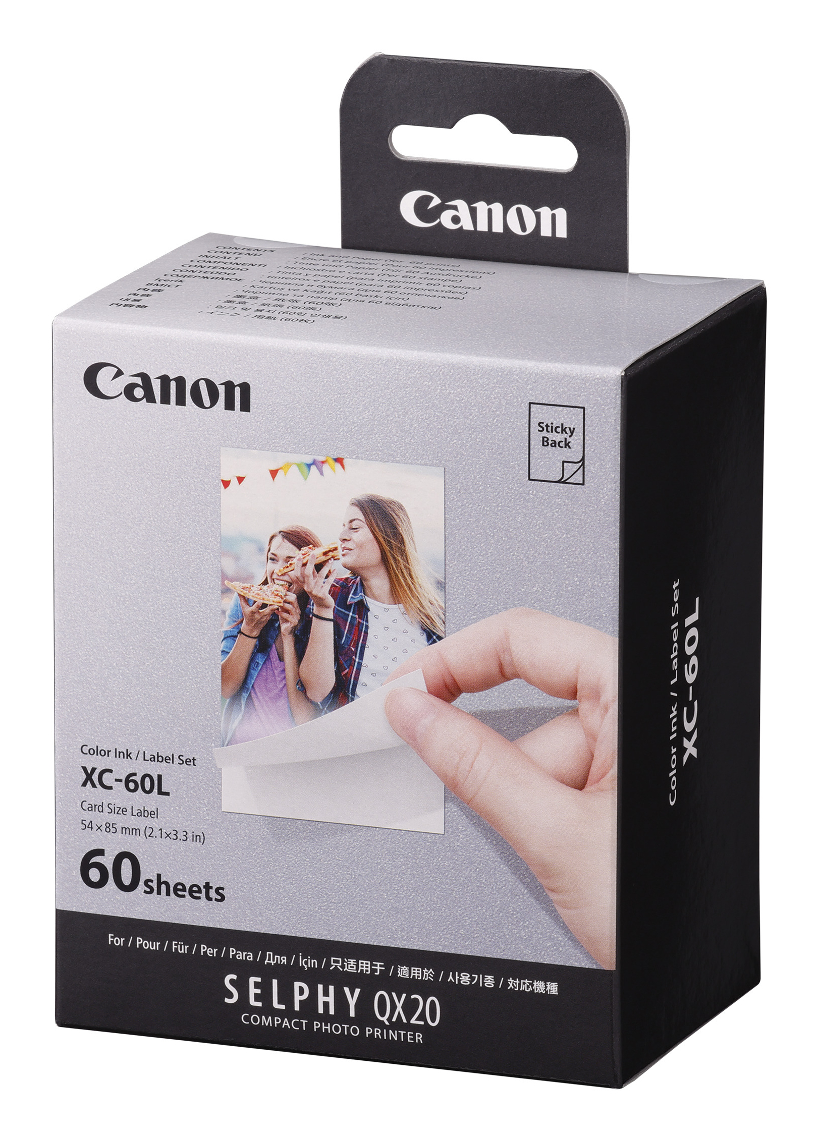 Canon XC-60L, Farbstoffsublimation, 5.4x8.5 cm, 60 Stück(e)