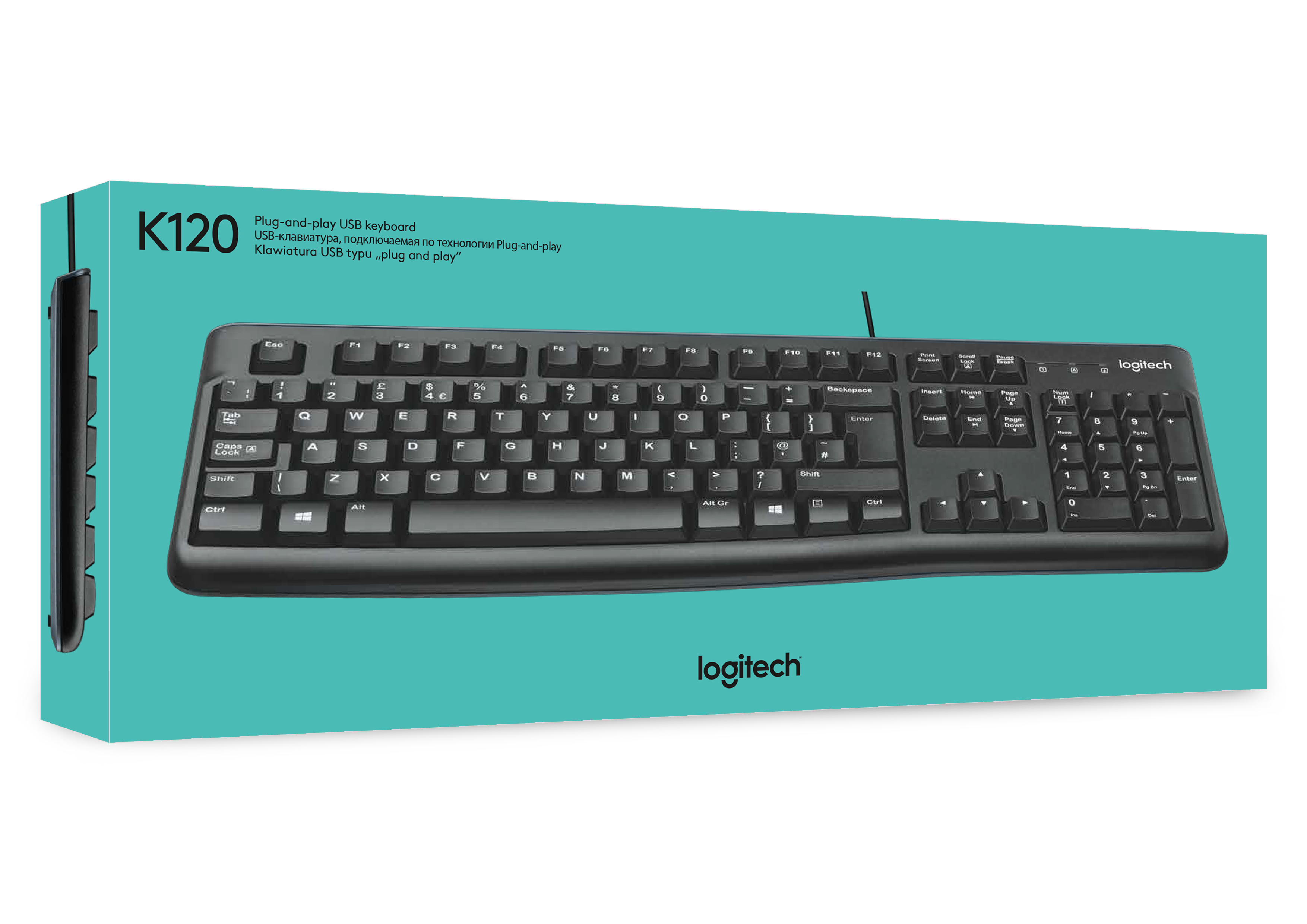 Logitech K120 - Tastatur - USB - Belgien