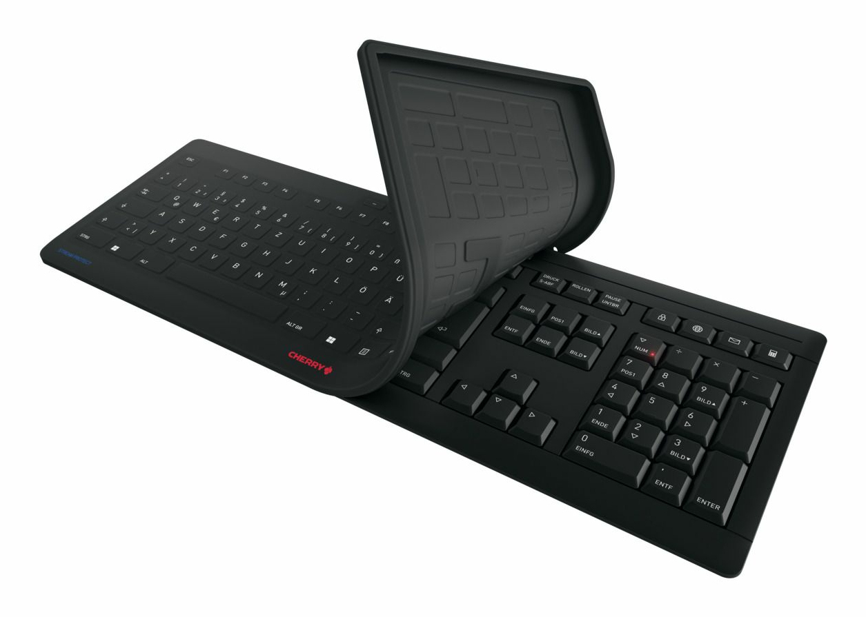 Cherry STREAM PROTECT - Tastatur - kabellos - 2.4 GHz