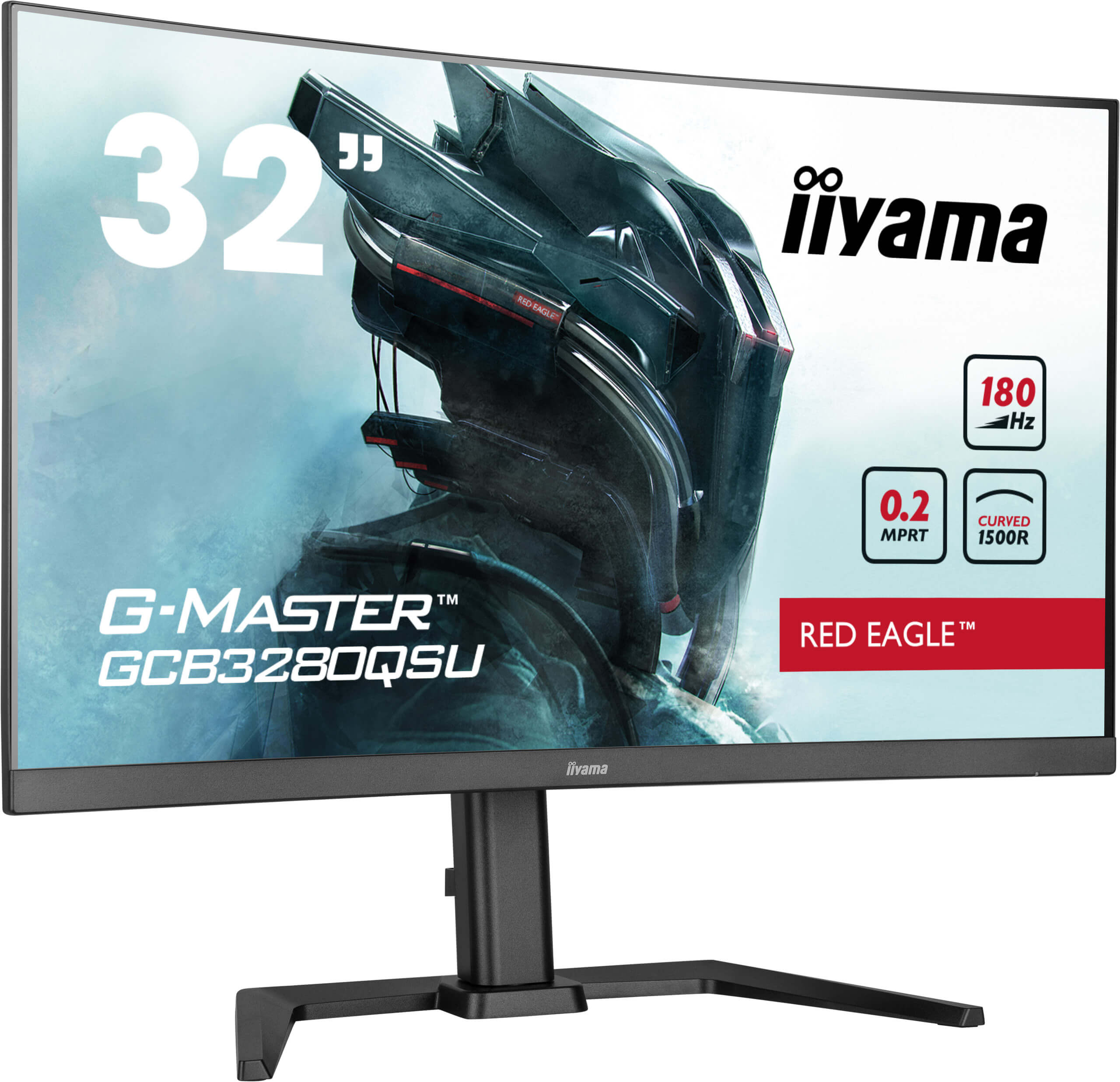 Iiyama G-MASTER Red Eagle GCB3280QSU-B2 - LED-Monitor - Gaming - gebogen - 81.3 cm (32")