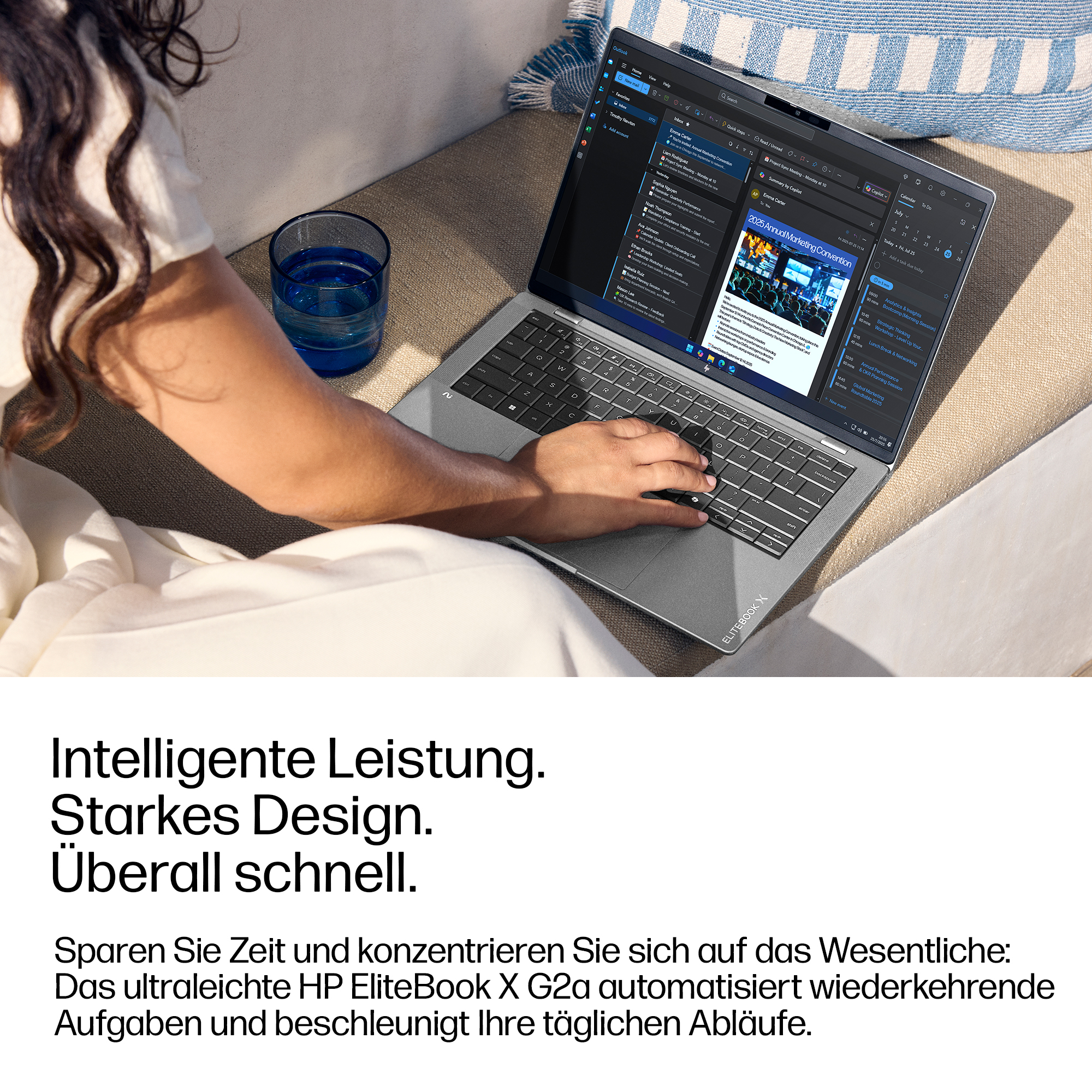 HP EliteBook X G2a Notebook Next Gen - 177-Grad Scharnierdesign - AMD Ryzen AI 7 PRO 450 / 2 GHz - W