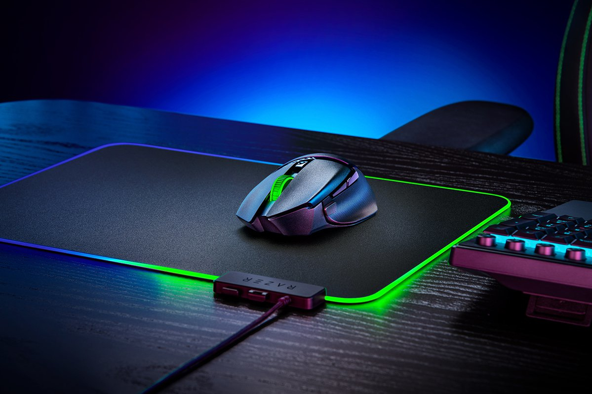 Razer Basilisk V3 X HyperSpeed, rechts, Optisch, Bluetooth, 18000 DPI, Schwarz