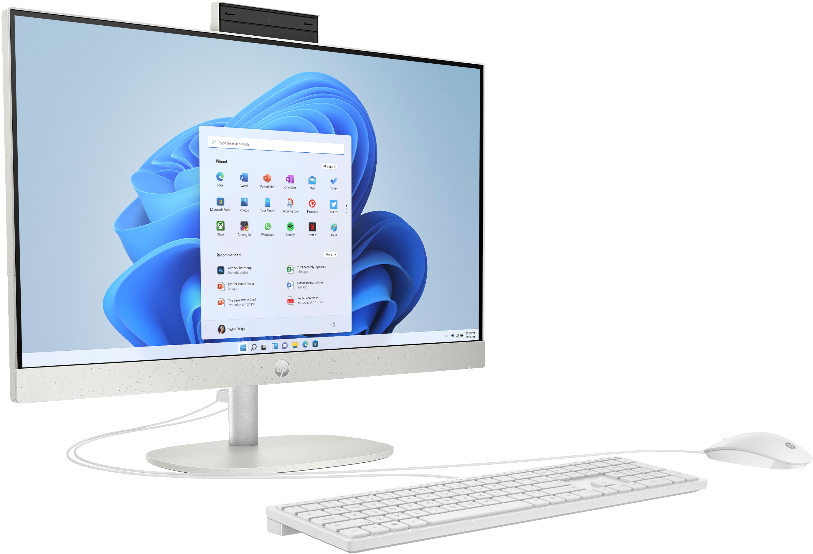 HP All-in-One 24-cr0009ng 23.8" FHD, Ryzen 3 7320U, 8GB RAM, 512GB SSD, Win11 Home