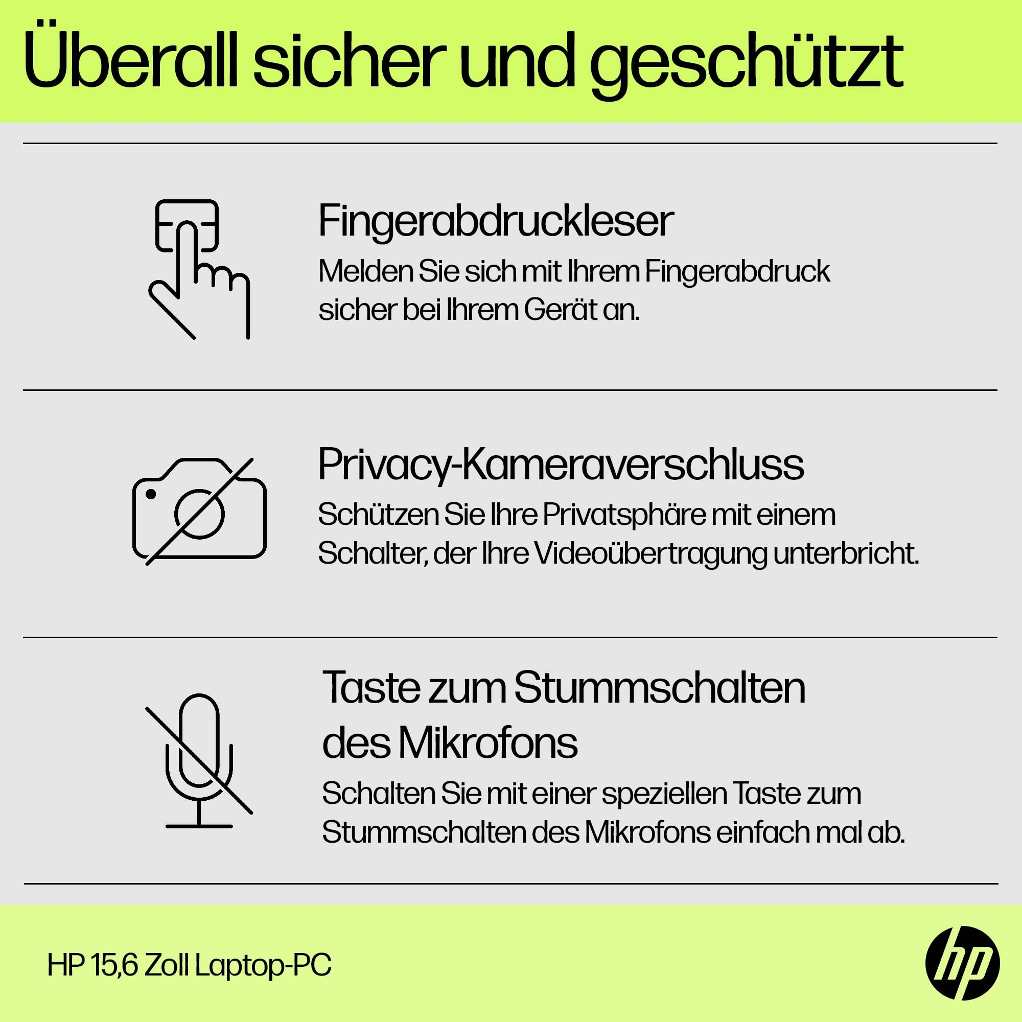 HP 15-fd0517ng, 15,6" FHD, Intel N100, 8GB RAM, 512GB SSD, Win11 Home