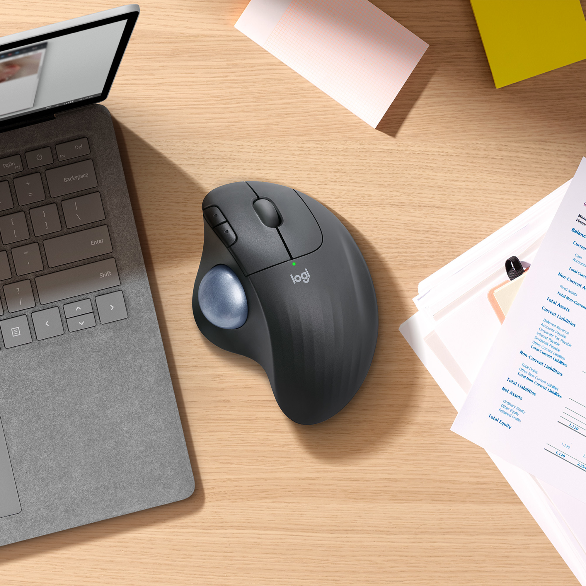Logitech Ergo Series ERGO M575 - Trackball - optisch - 5 Tasten - kabellos - Bluetooth 5.0 LE, 2.4 G
