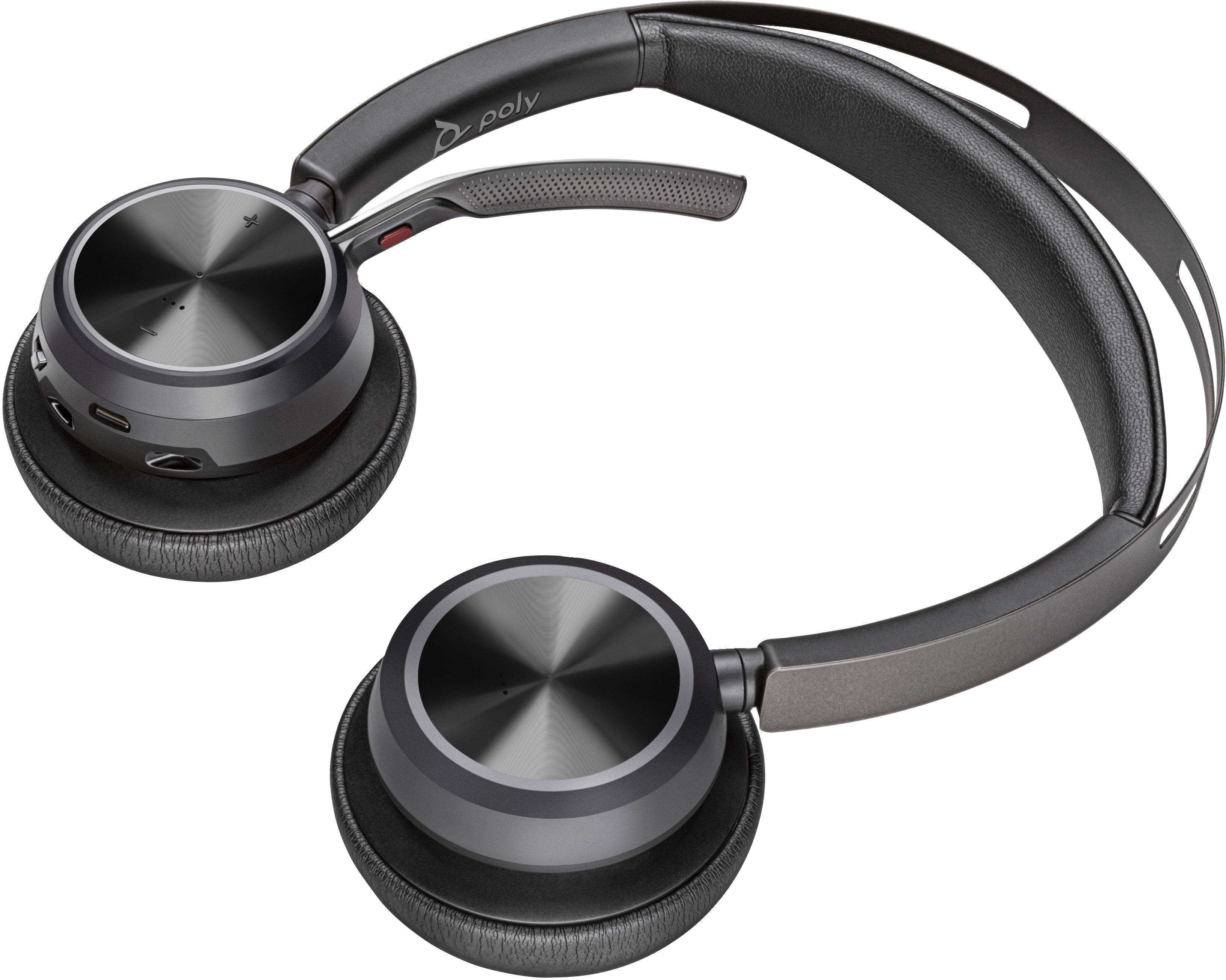 Poly HP Poly Voyager Focus 2 USB-C-C Headset +USB-C/A-Adapter, Kabellos, Büro/Callcenter, 175 g, Kop