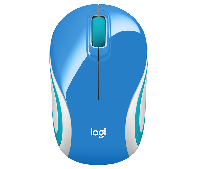 Logitech M187 Wireless Mini Mouse Blue, USB