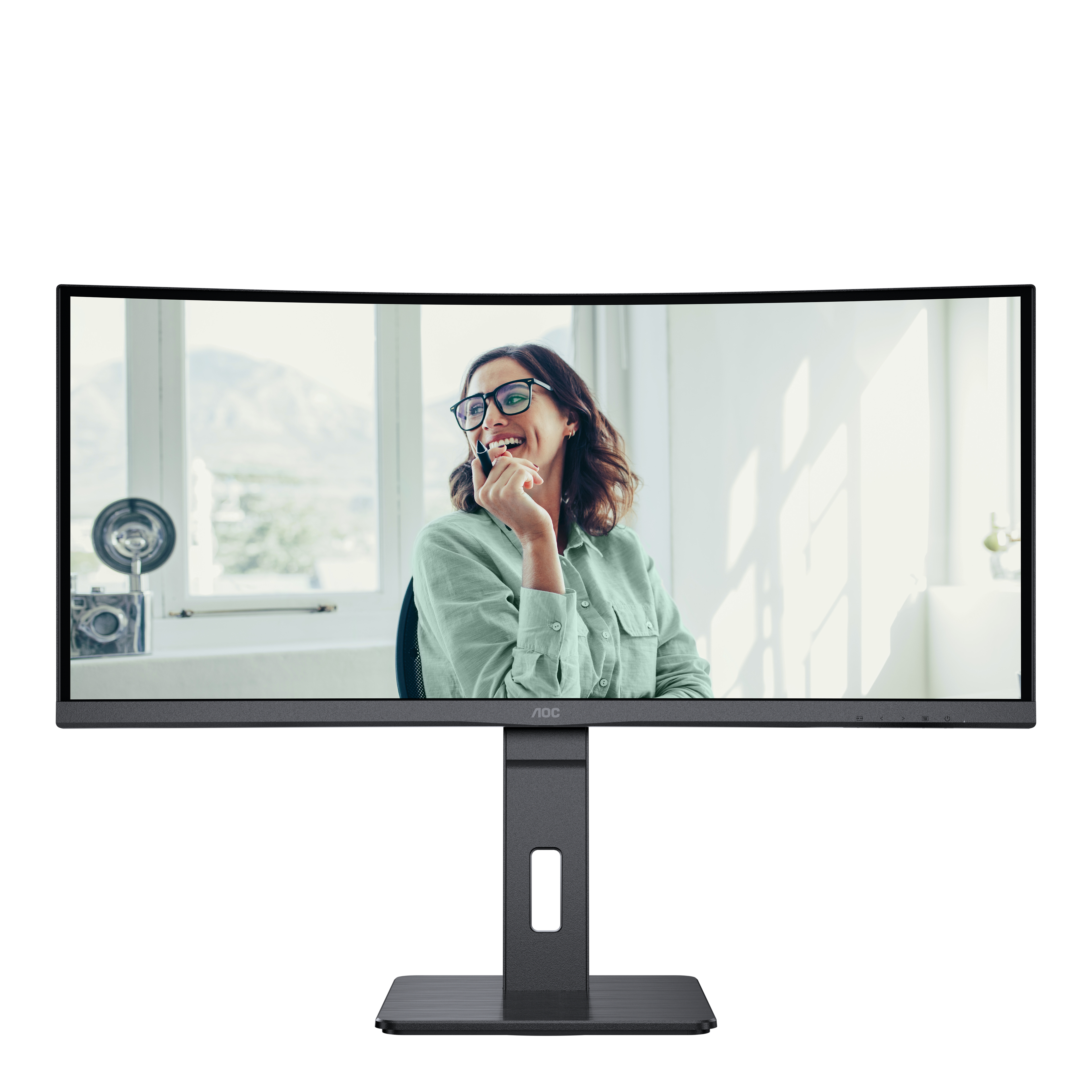 AOC Pro-line CU34P3CV Curved-Monitor 86.36cm (34") UWQHD, VA, 4ms, HDMI, Displayport, USB