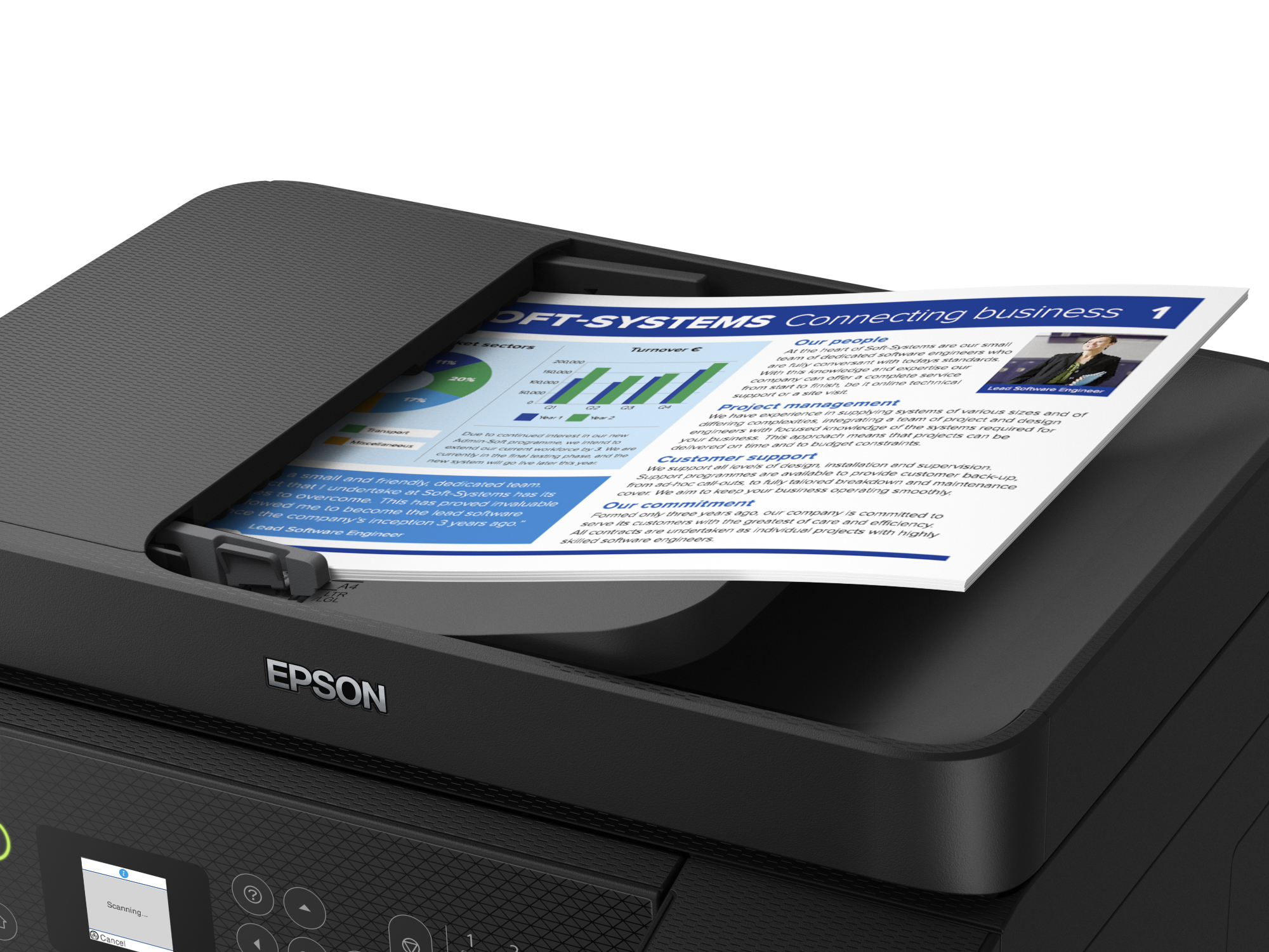 Epson EcoTank ET-4800 - Multifunktionsdrucker - Farbe - Tintenstrahl - wiederbefüllbar - A4 (Medien)