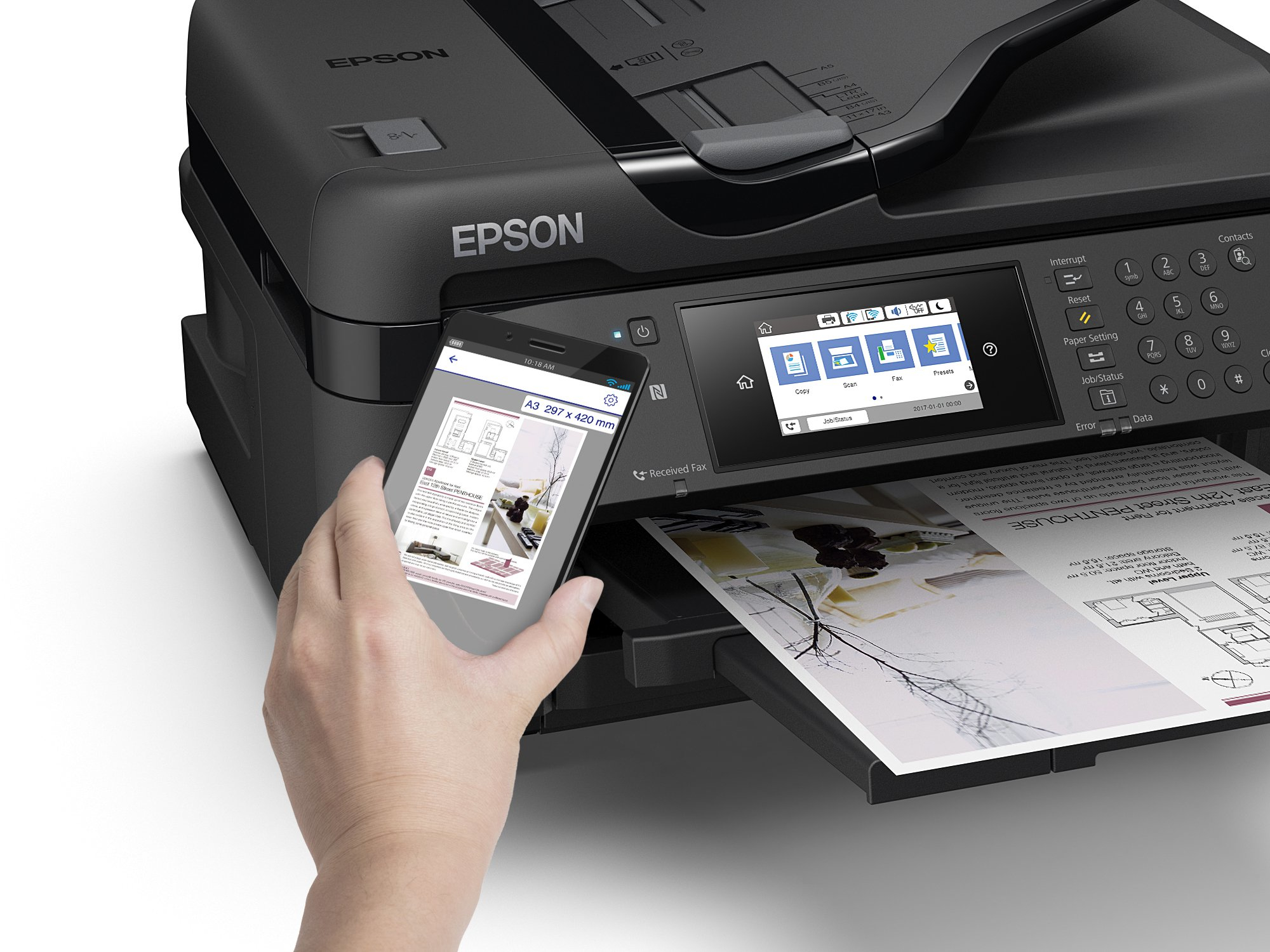 Epson WorkForce WF-7710DWF - Multifunktionsdrucker - Farbe - Tintenstrahl - A3 (Medien)