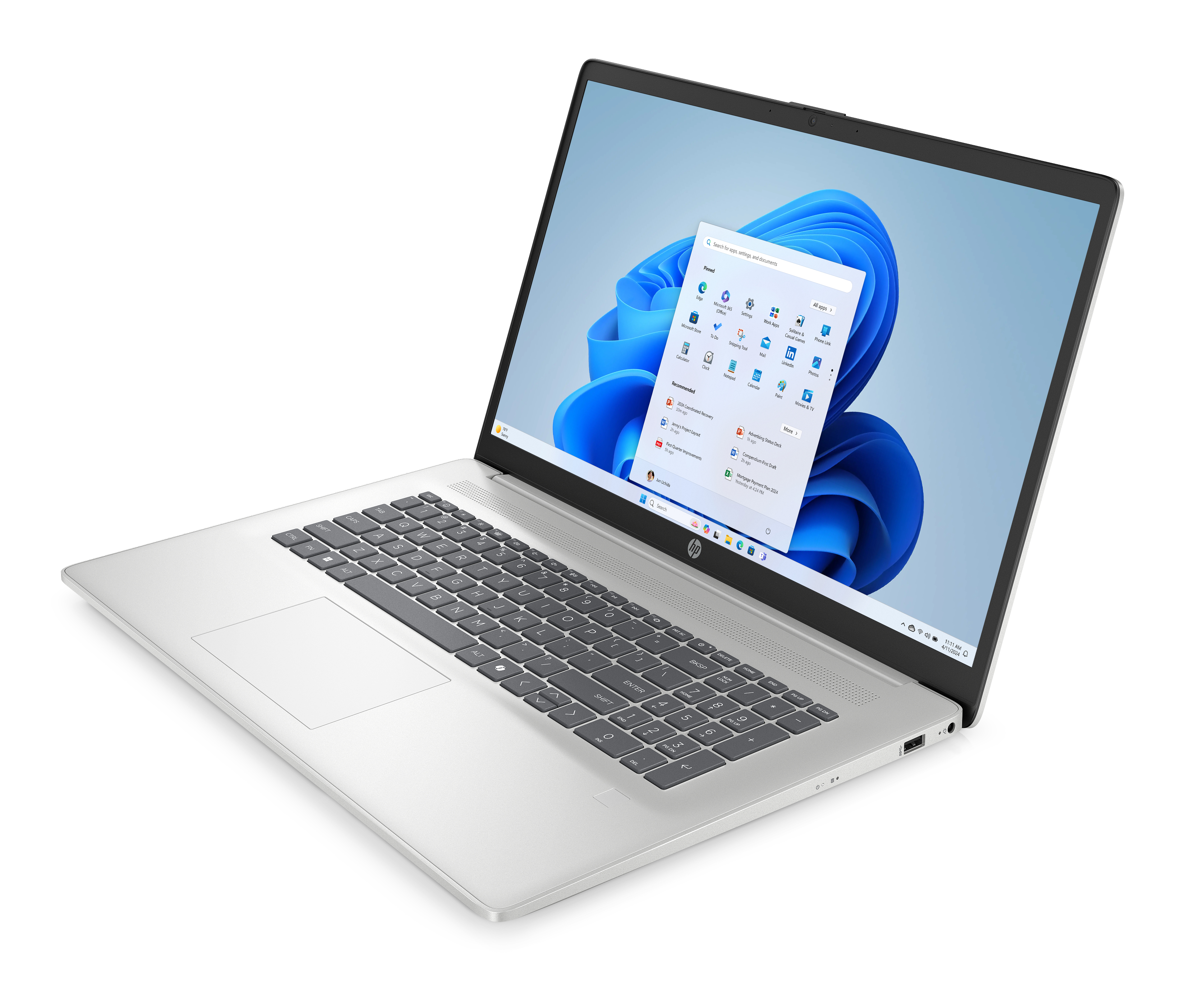 HP 17-cp2561ng, AMD Ryzen? 5, 2,8 GHz, 43,9 cm (17.3"), 1920 x 1080 Pixel, 8 GB, 512 GB