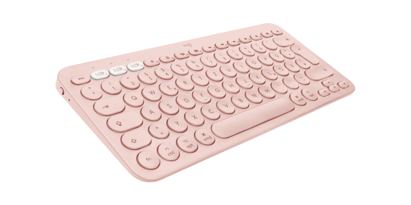 Logitech K380 for Mac Multi-Device Bluetooth Keyboard, Mini, Kabellos, Bluetooth, Pink