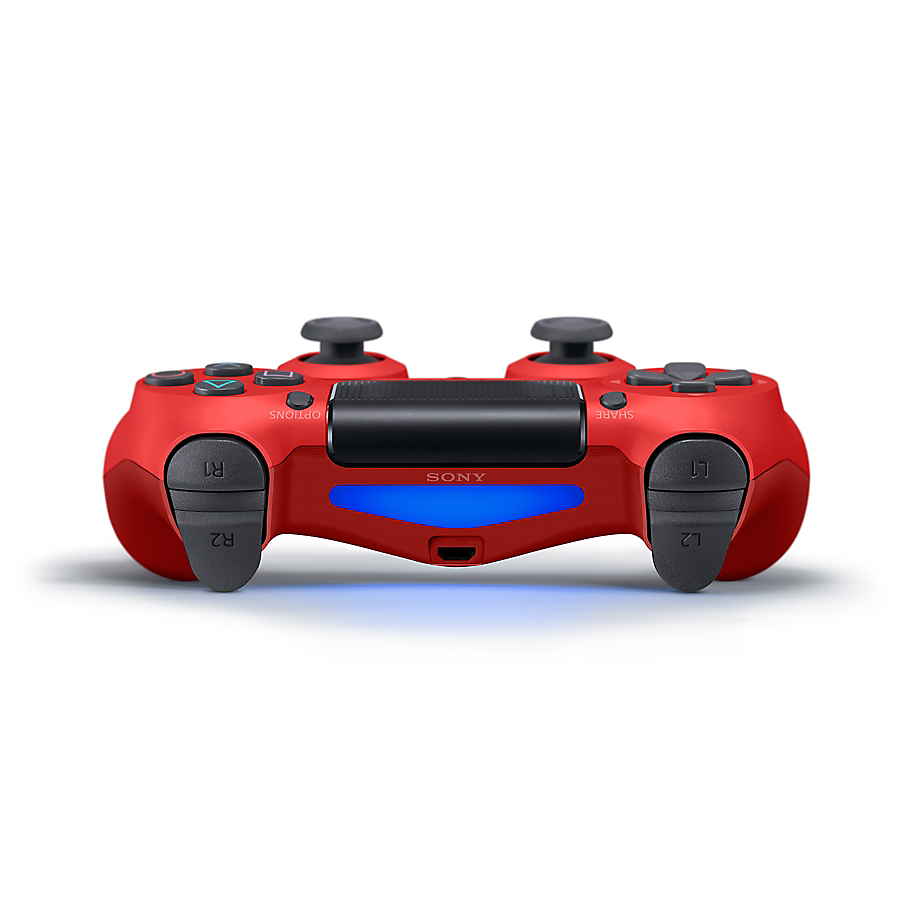 Sony DualShock 4 v2 - Game Pad - kabellos - Bluetooth - Magma (rot)