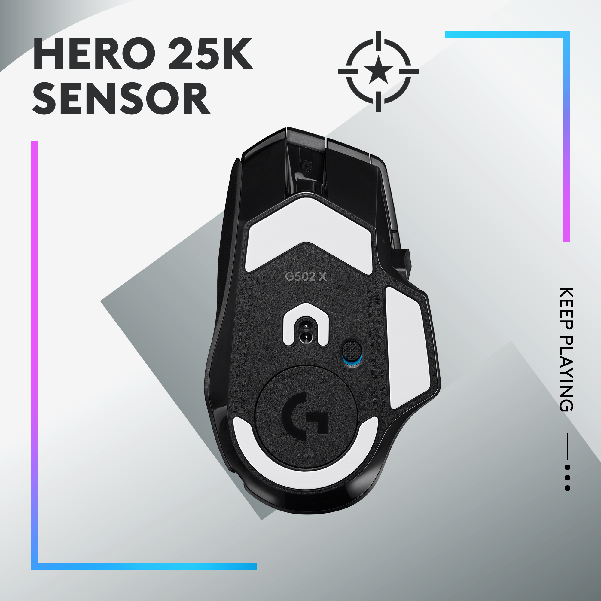 Logitech G G502 X PLUS - Maus - optisch - 11 Tasten
