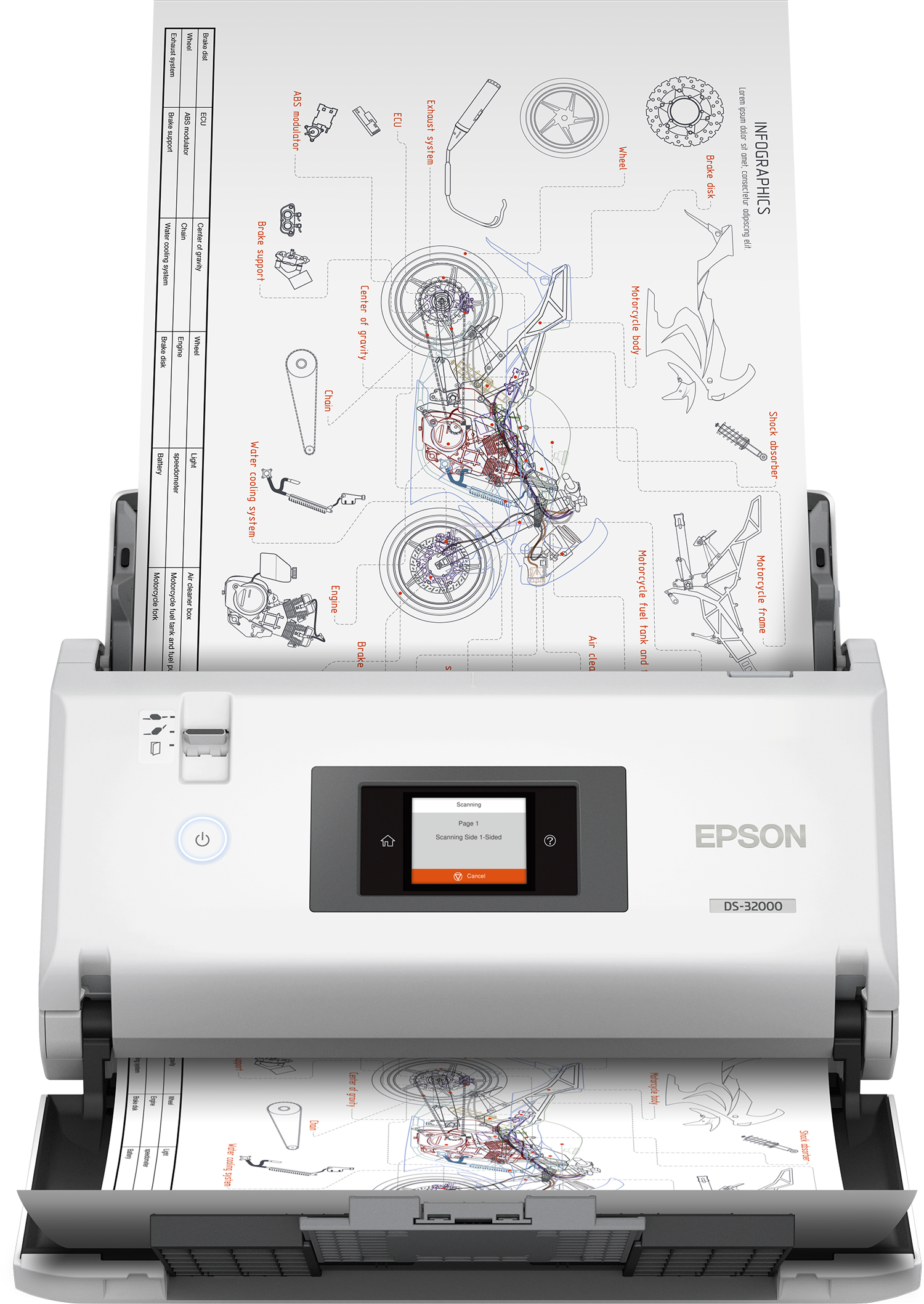 Epson WorkForce DS-32000 - Dokumentenscanner - Kontaktbildsensor (CIS)