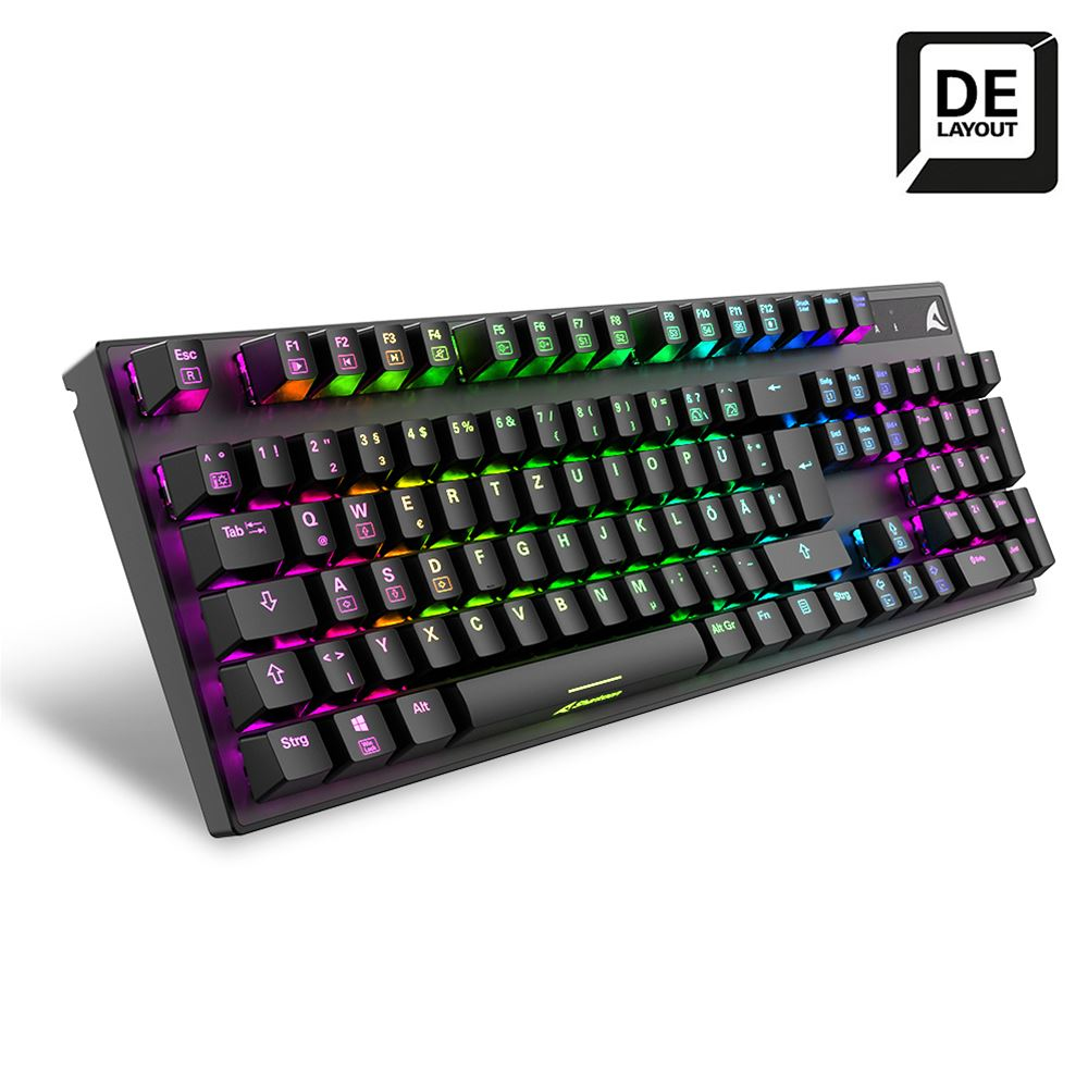 Sharkoon Skiller SGK20 - Tastatur - hintergrundbeleuchtet