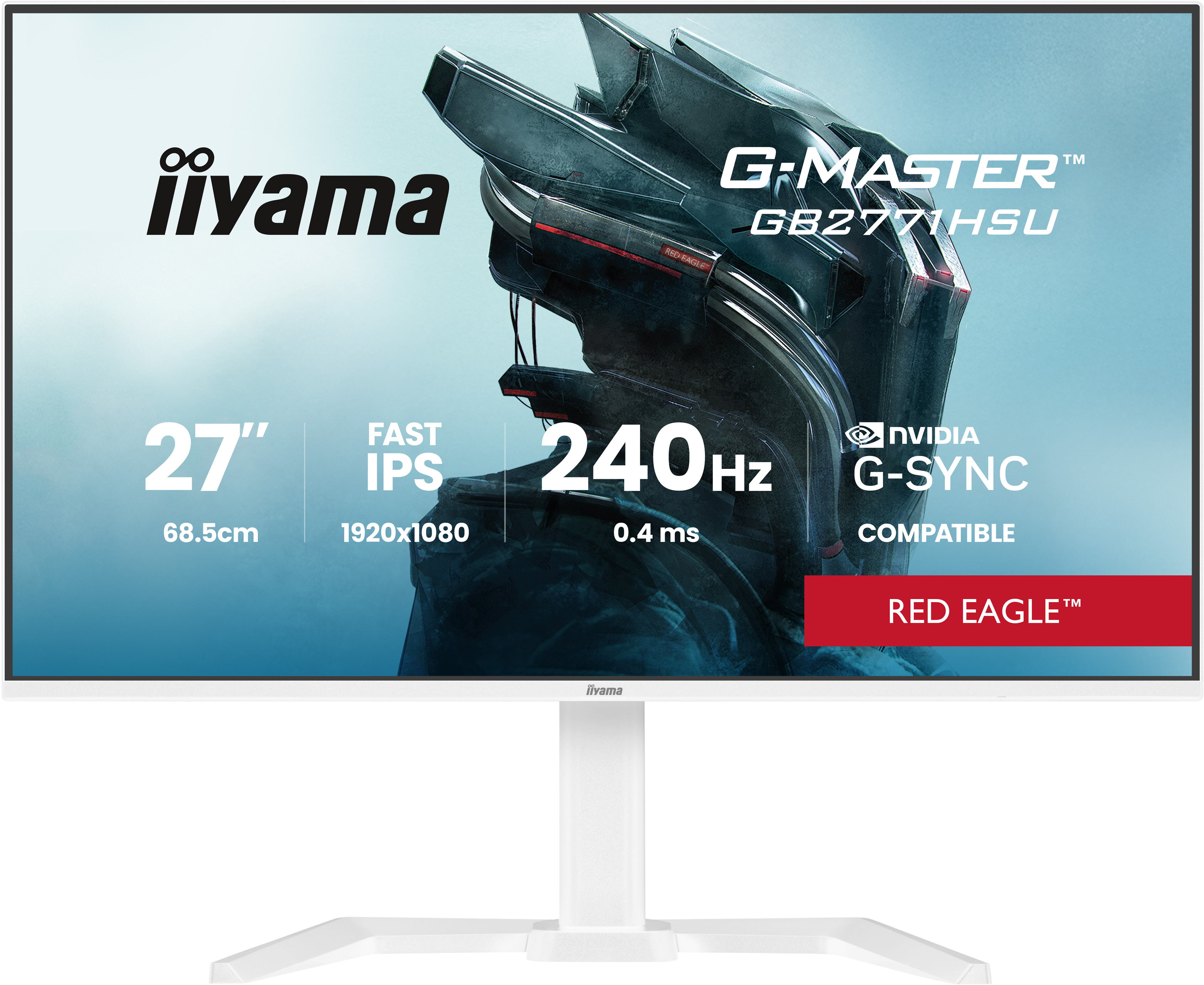 Iiyama G-MASTER Red Eagle GB2771HSU-W1 - LED-Monitor - Gaming - 68.6 cm (27")