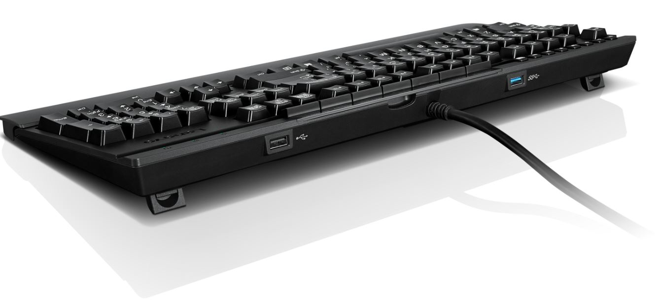 Lenovo Enhanced Performance USB Keyboard Gen II, Volle Größe (100%), Kabelgebunden, USB, QWERTZ, Sch