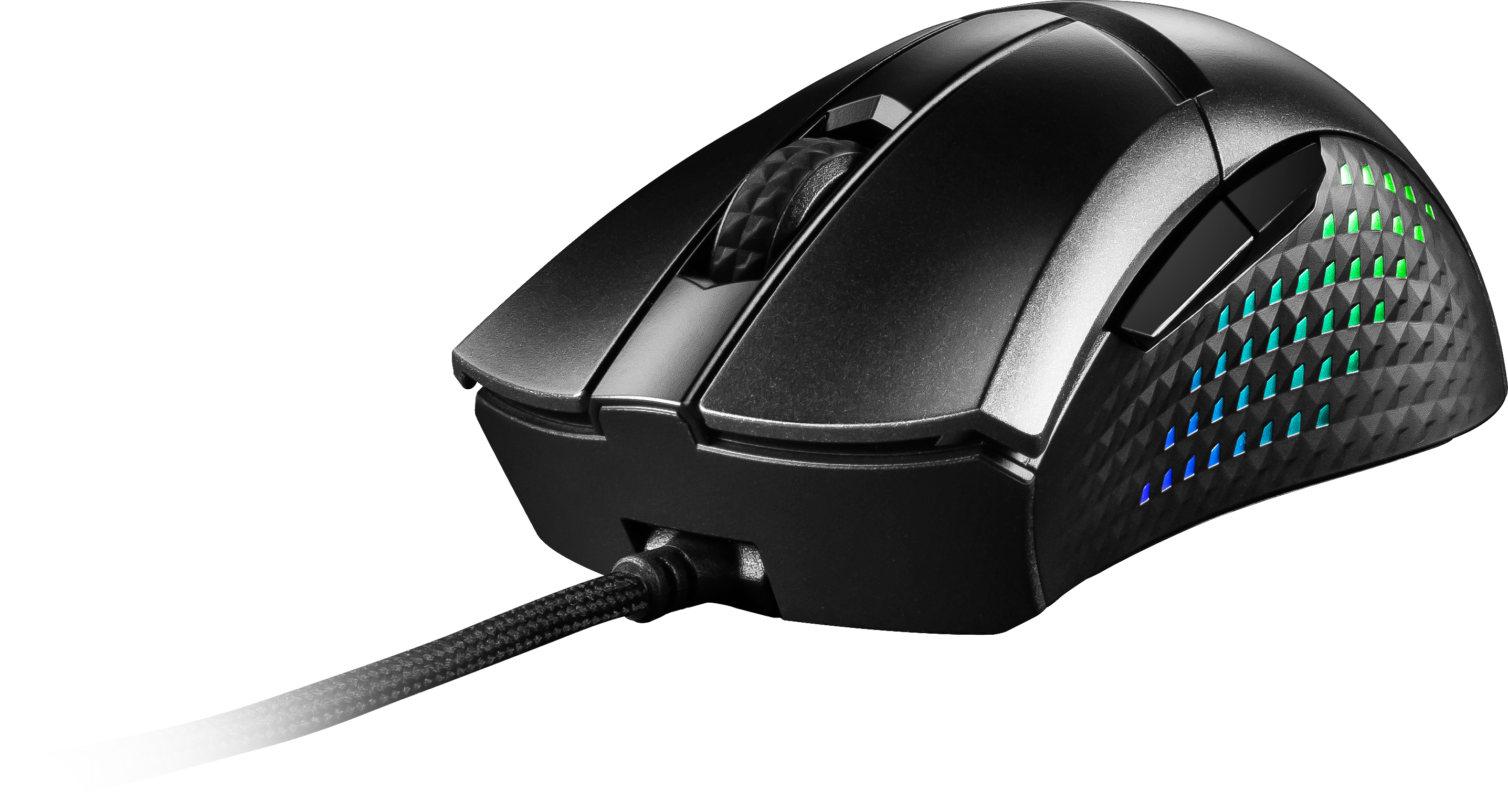 MSI Clutch GM51 - Maus - leicht - Für Rechtshänder - optisch - 6 Tasten - kabellos, kabelgebunden -