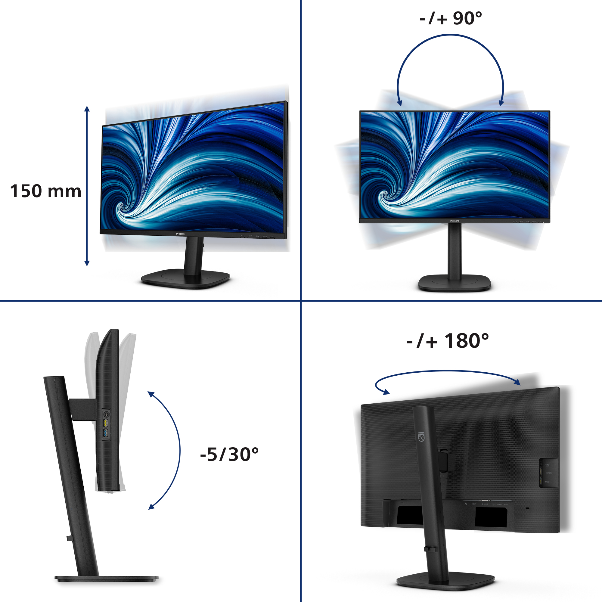 Philips 24B2N3200J - 3000 Series - LED-Monitor - 60.5 cm (24")