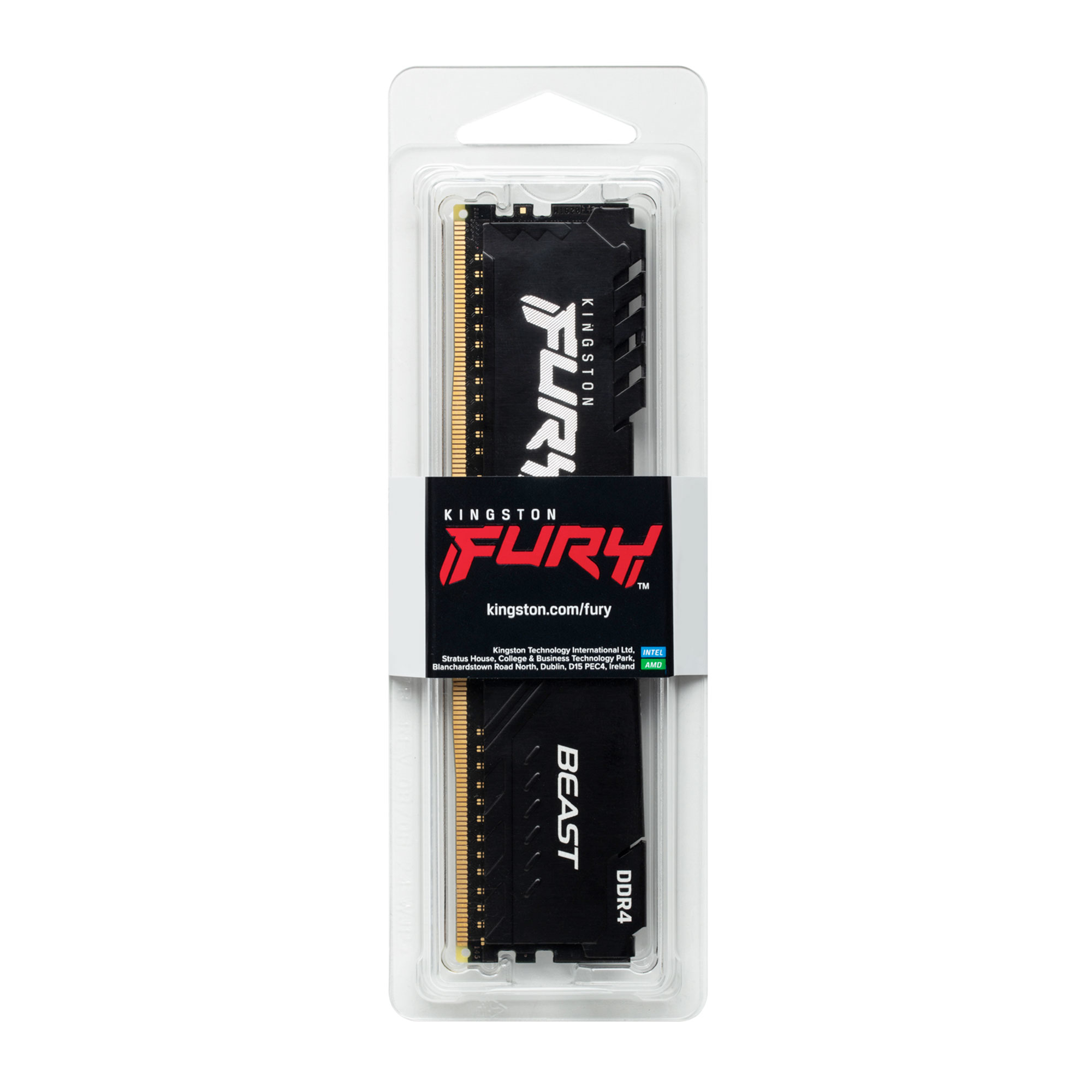 Kingston FURY Beast UDIMM 16GB, DDR4-3200, CL16-20-20, 1RX8