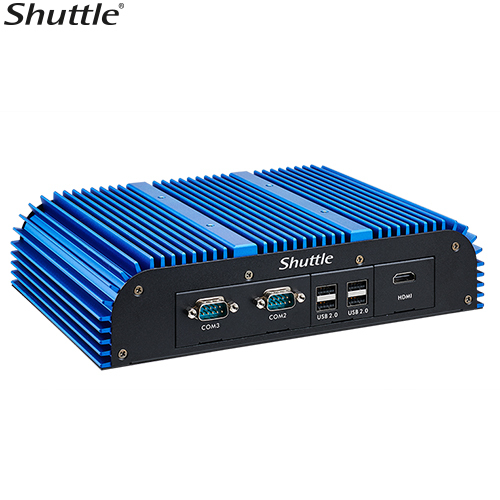 Shuttle BPCWL02-i3 industrial Box-PC, Core i3-8145UE, 2x SO-DIMM, 2x LAN, 1x COM, 1xHDMI,4x USB, lüf