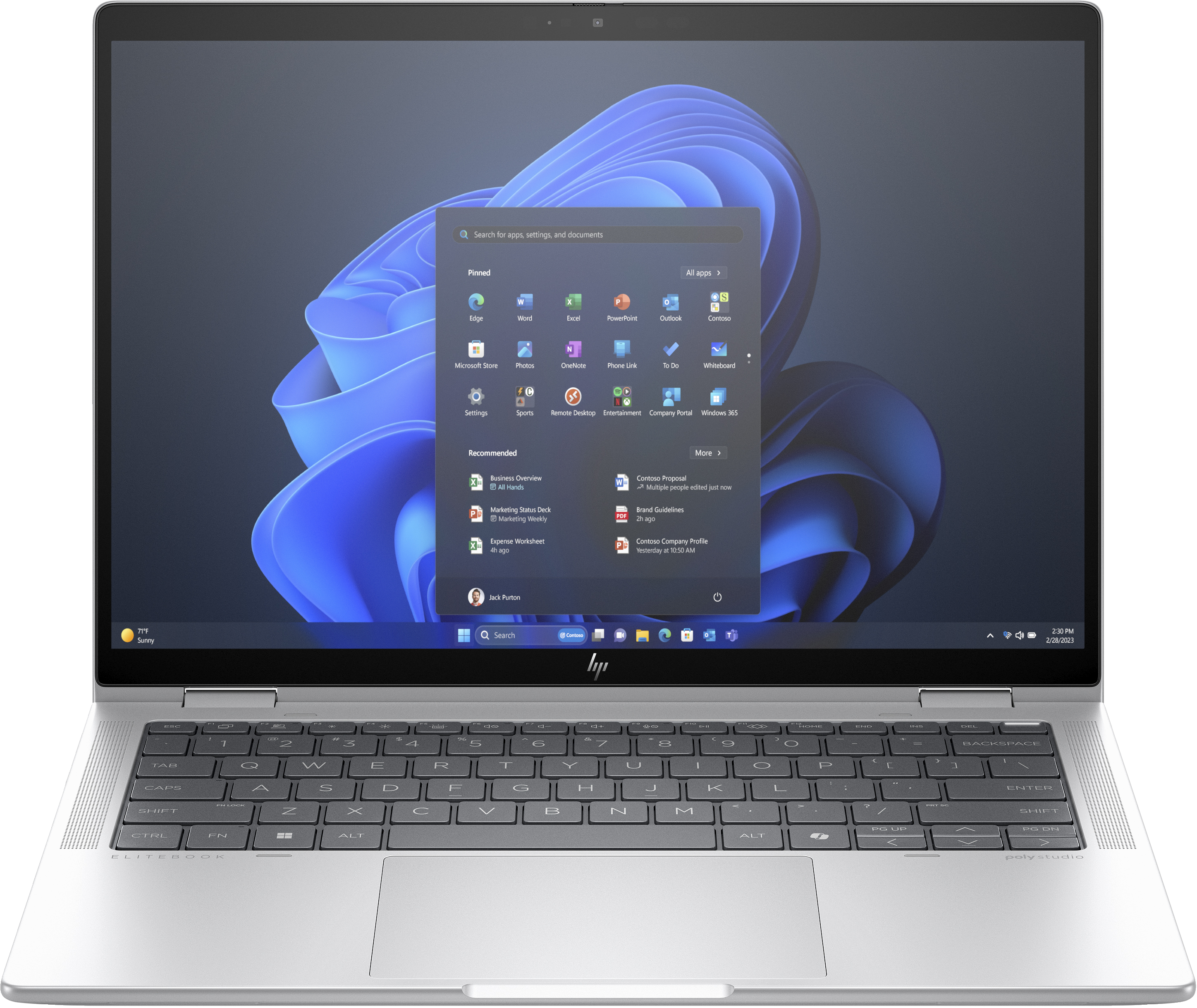 HP Elite x360 1040 G11 Notebook - Flip-Design - Intel Core Ultra 5 125H / 1.2 GHz - Win 11 Pro - Int