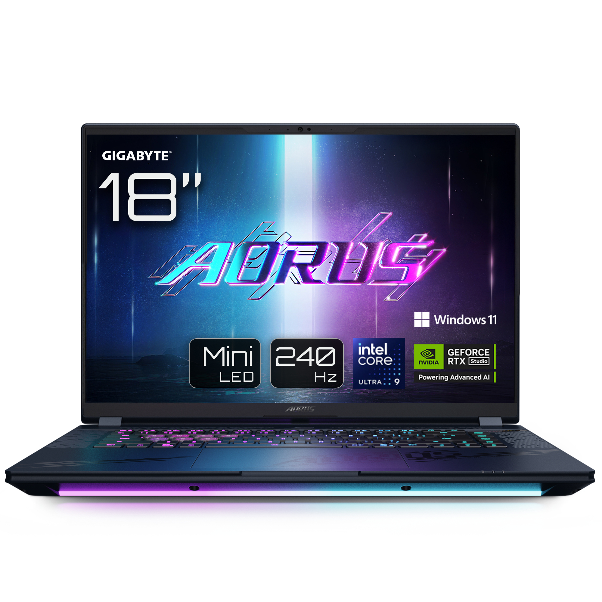 B-WARE - GIGABYTE AORUS Master 18 AM8H BZHC6DED42SP, 18" WQXGA, Core Ultra 9 275HX, 64GB, 4TB, RTX50