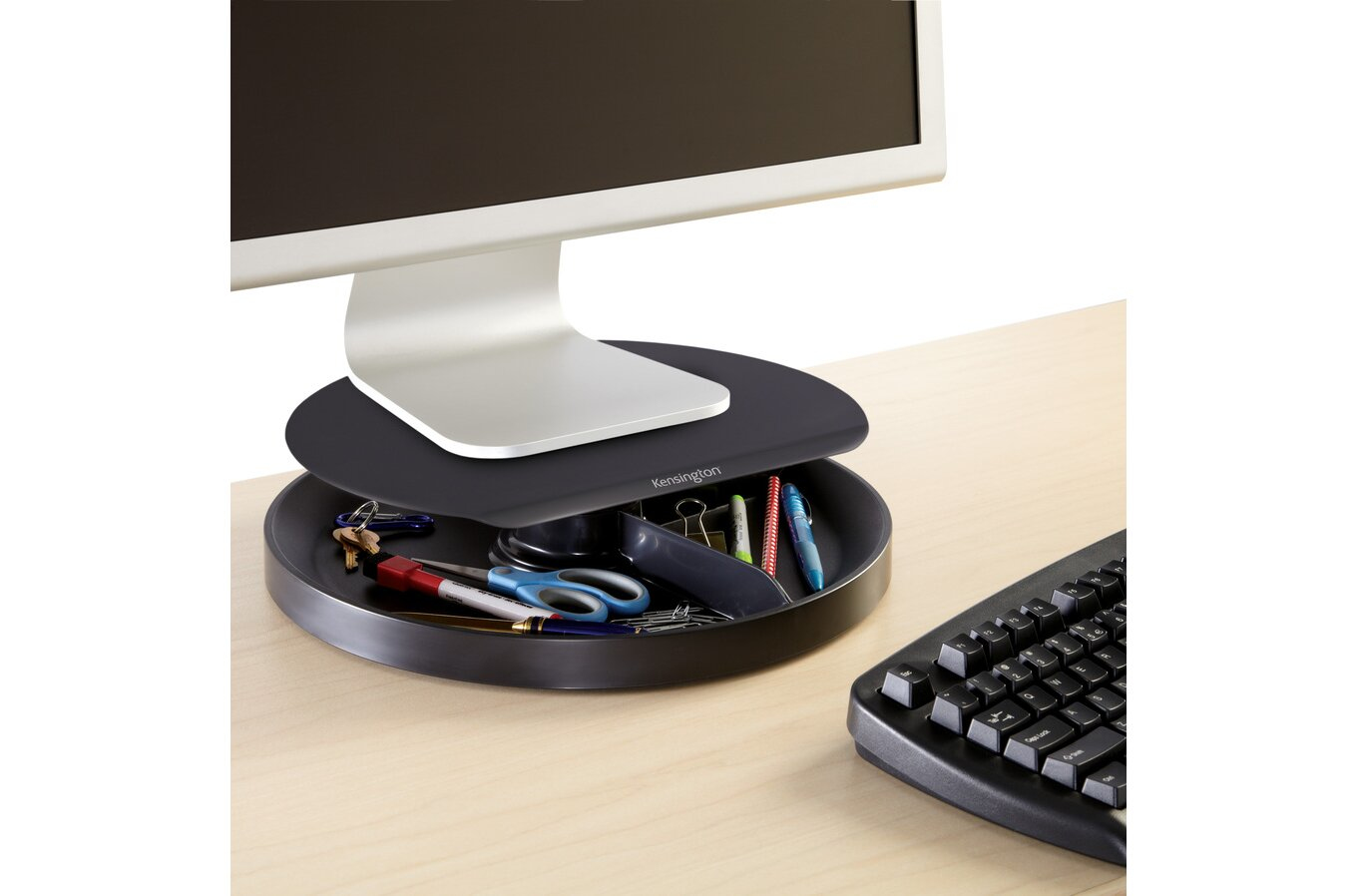 Kensington SmartFit® Spin2? Monitorstand ? schwarz, Freistehend, 18 kg, Schwarz