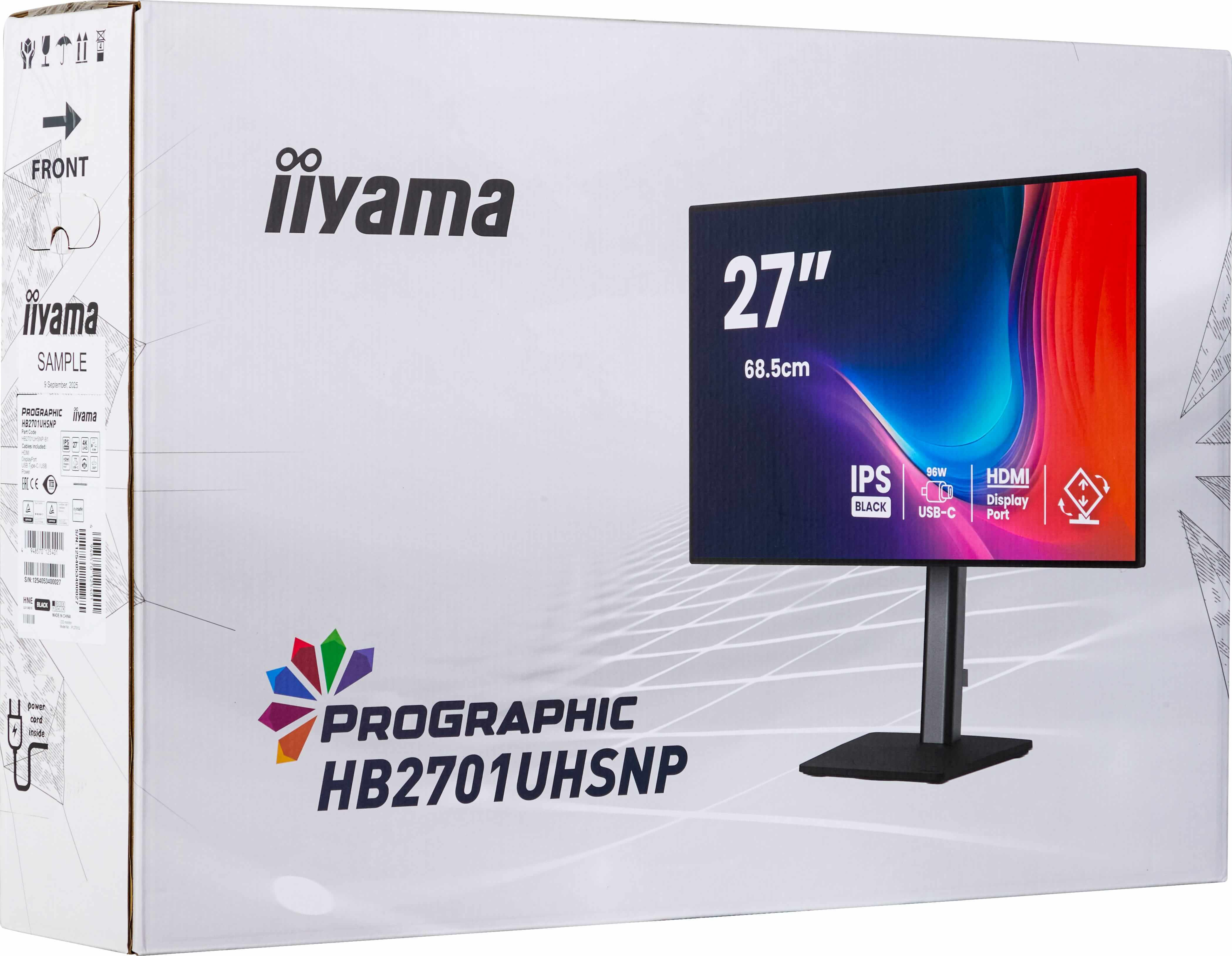 Iiyama ProGraphic HB2701UHSNP-B1 - LED-Monitor - 68.5 cm (27")