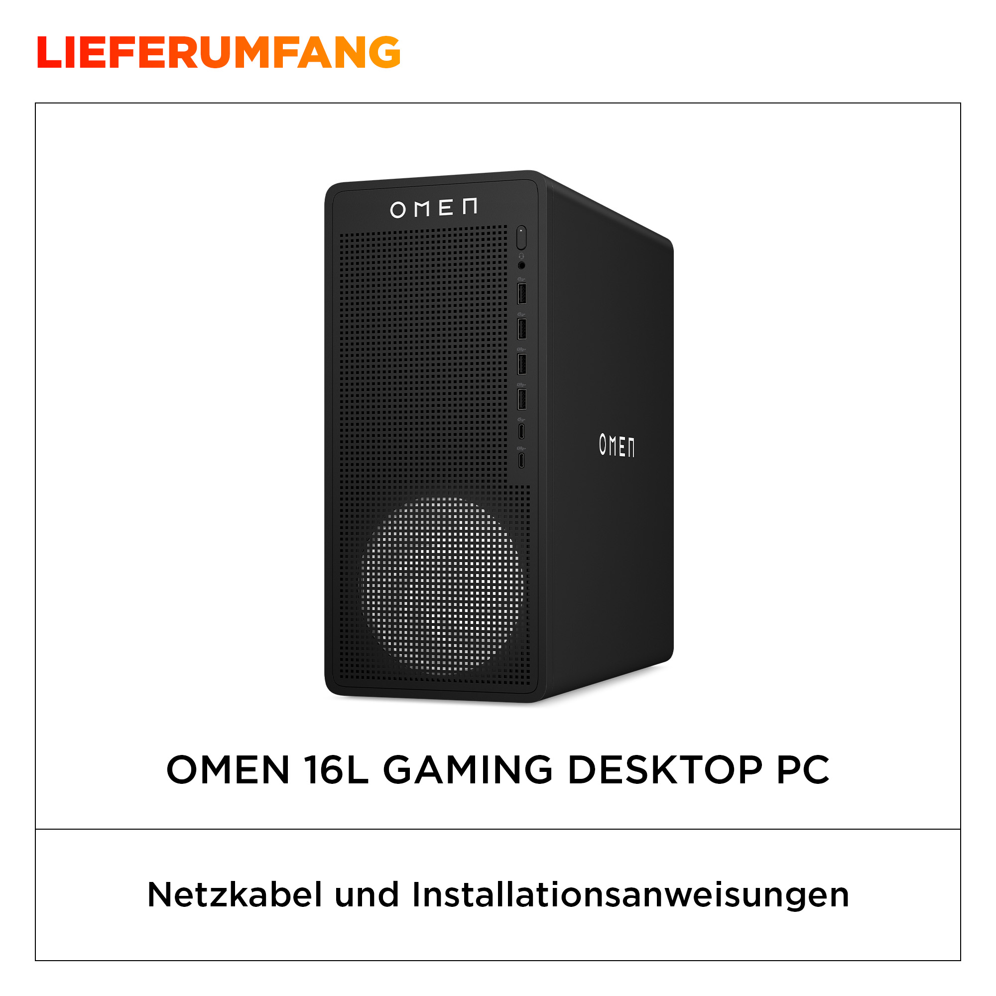 HP OMEN 16L by HP TG03-0271ng - Tower - Ryzen 7 8700F - RAM 16 GB - SSD 512 GB - NVMe - GeForce RTX
