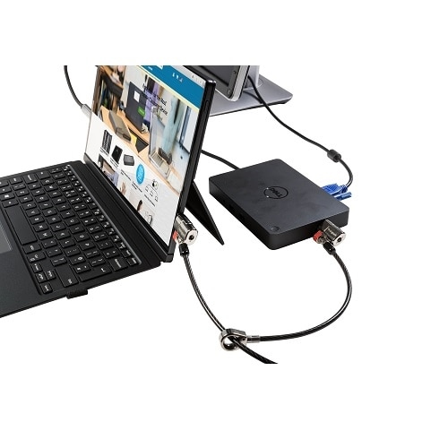 Dell K64456EU, Schlüssel, Karbon, Stahl, Schwarz